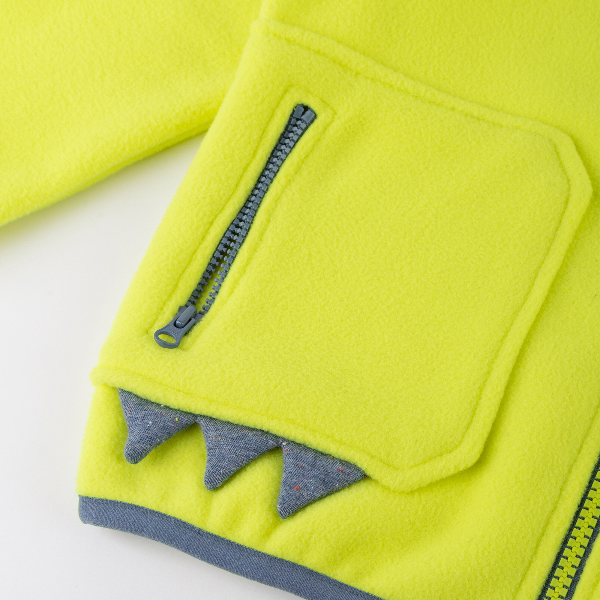 Kinder Fleecejacke Sporty Dino, gelb Kinder Fleecejacke Sporty Dino, gelb