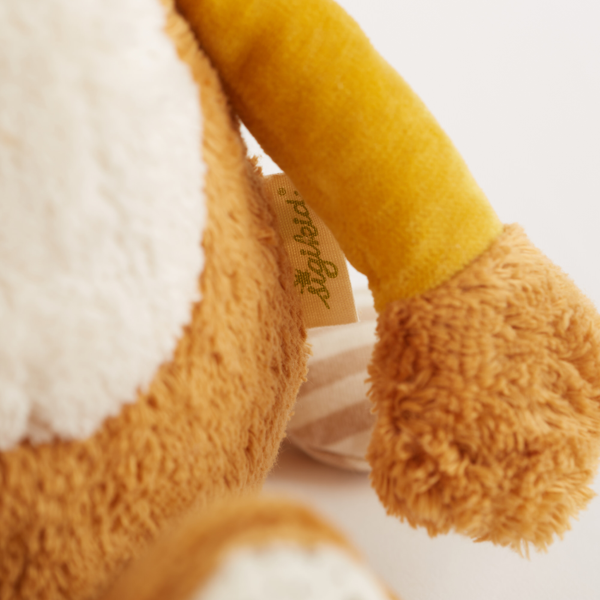 Organic soft toy lion, patchwork sweety