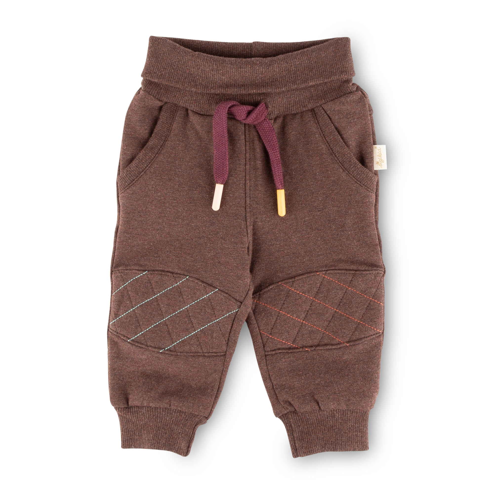 Baby sweat pants quilted knee patch, Winter Animals