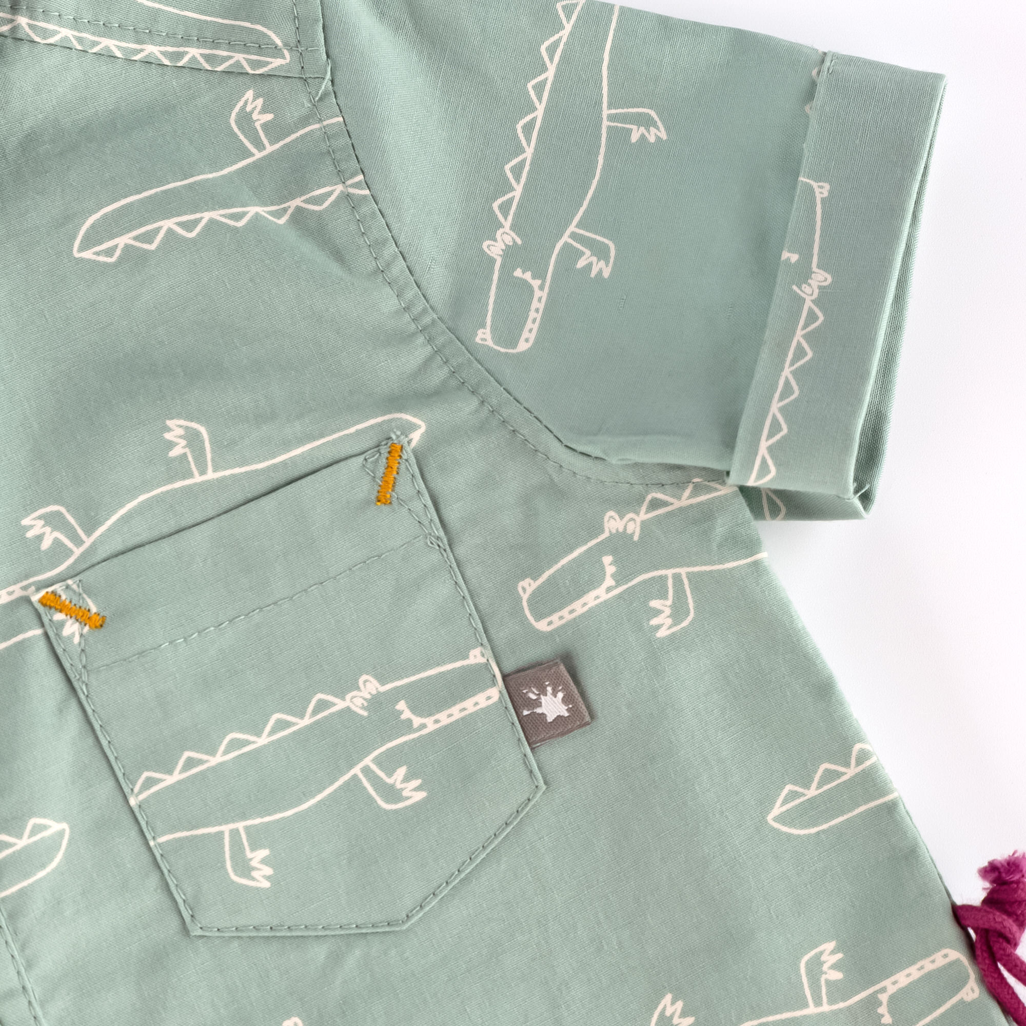 Baby short sleeve shirt Happy Crocodile Baby short sleeve shirt Happy Crocodile