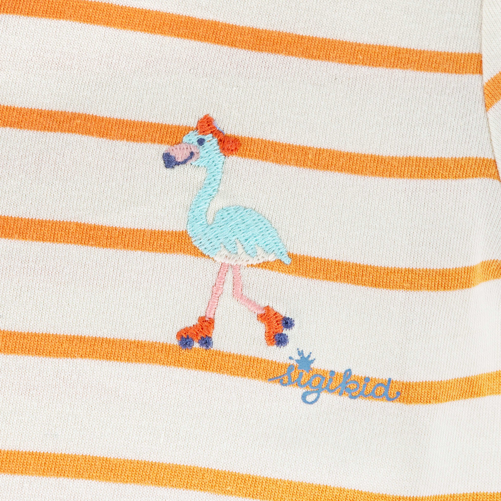Girls' short sleeve dress flamingo