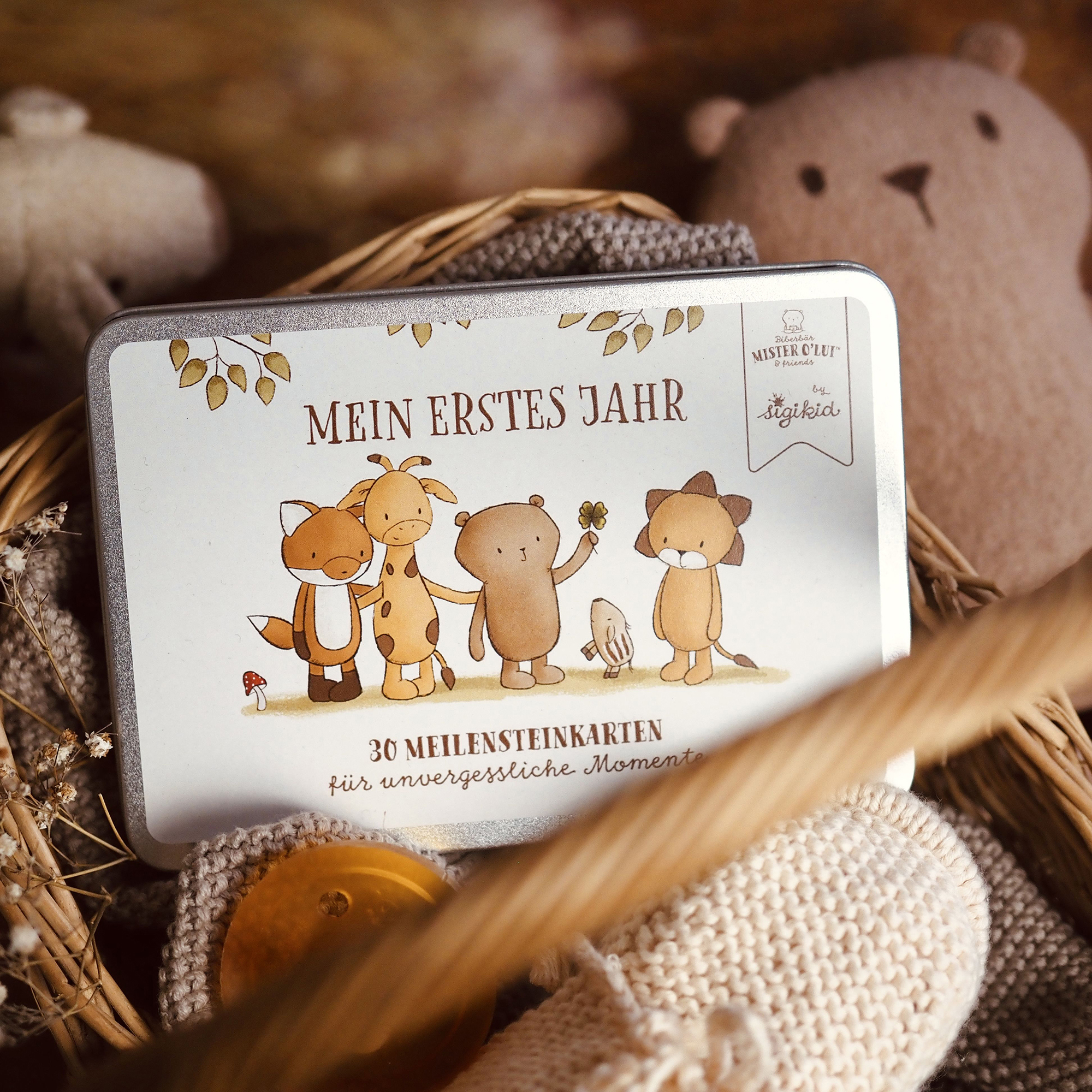 Schmuckdose mit 30 Meilensteinkarten Mister O'Lui Schmuckdose mit 30 Meilensteinkarten Mister O'Lui