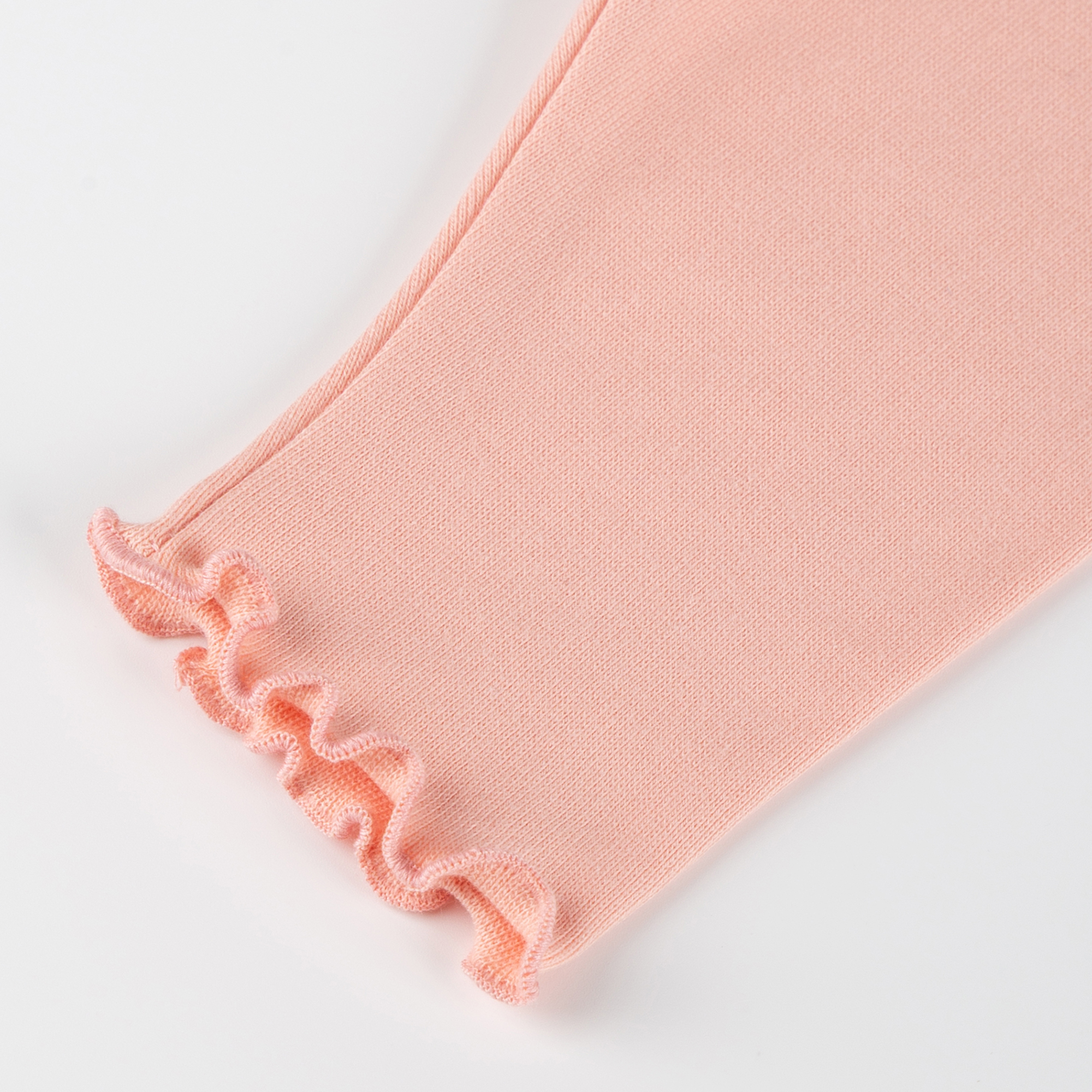 Baby Leggings mit Kräuselsaum, rosa