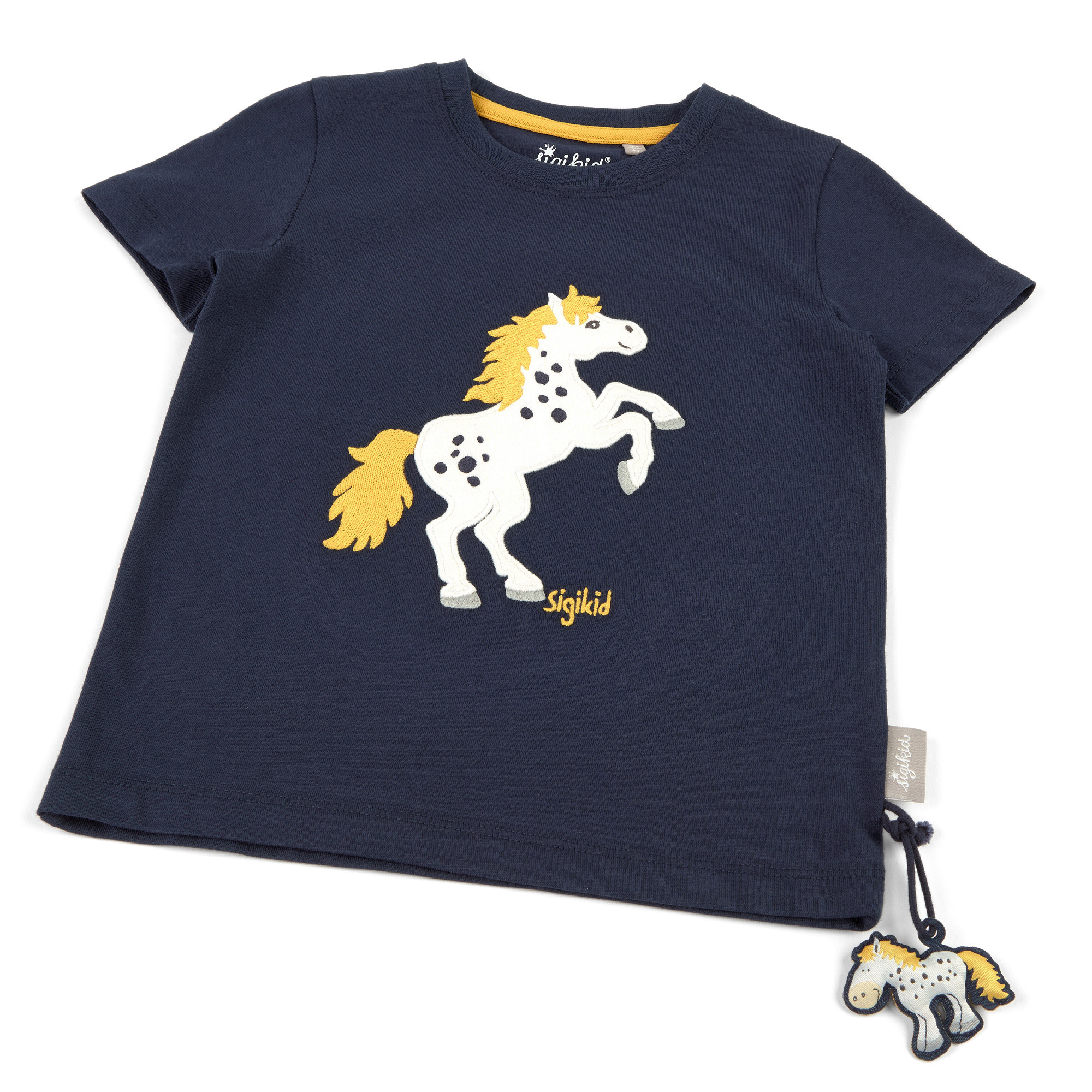 Children's T-shirt Dots Pony, dark blue