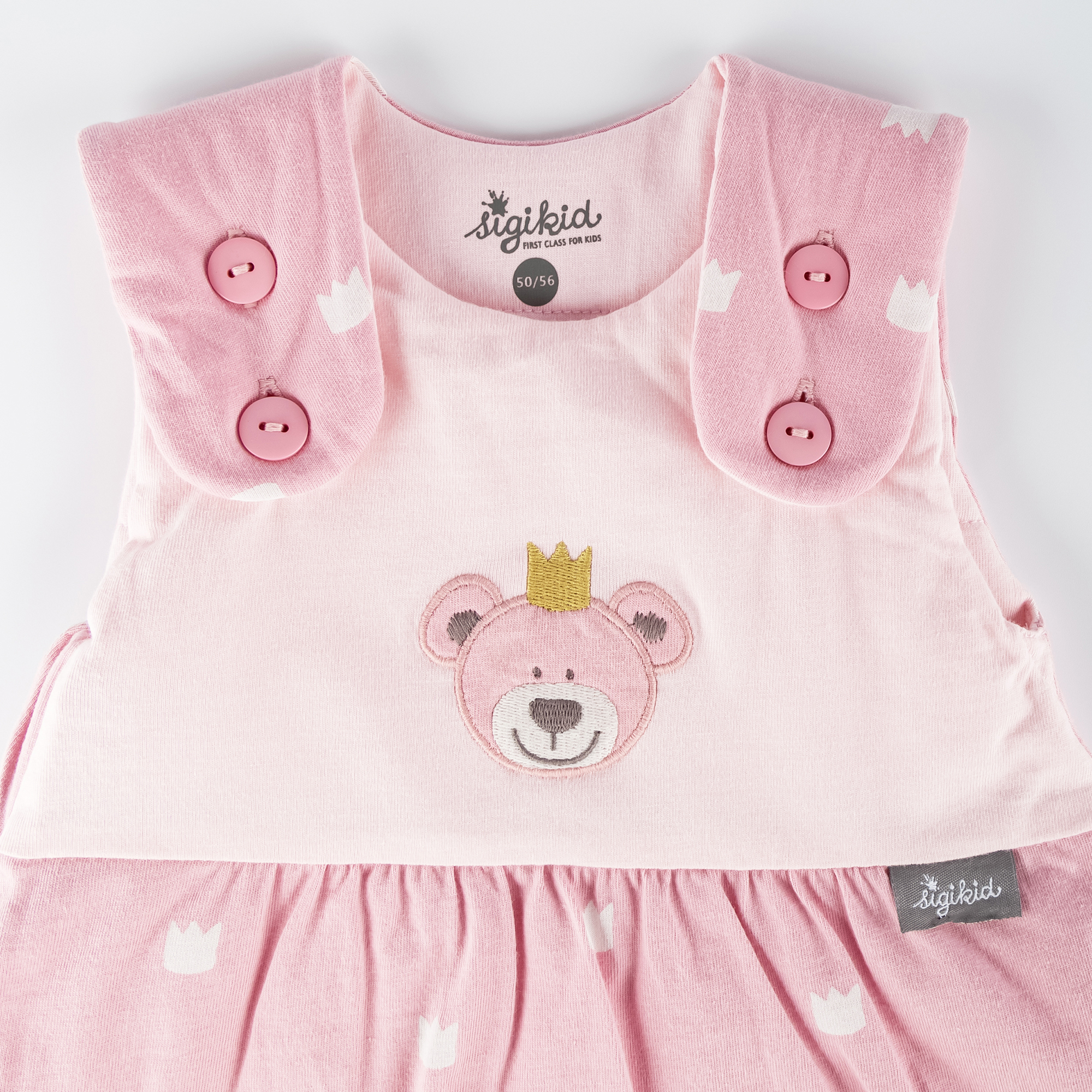 Baby Schlafsack Krönchen Bär, rosa