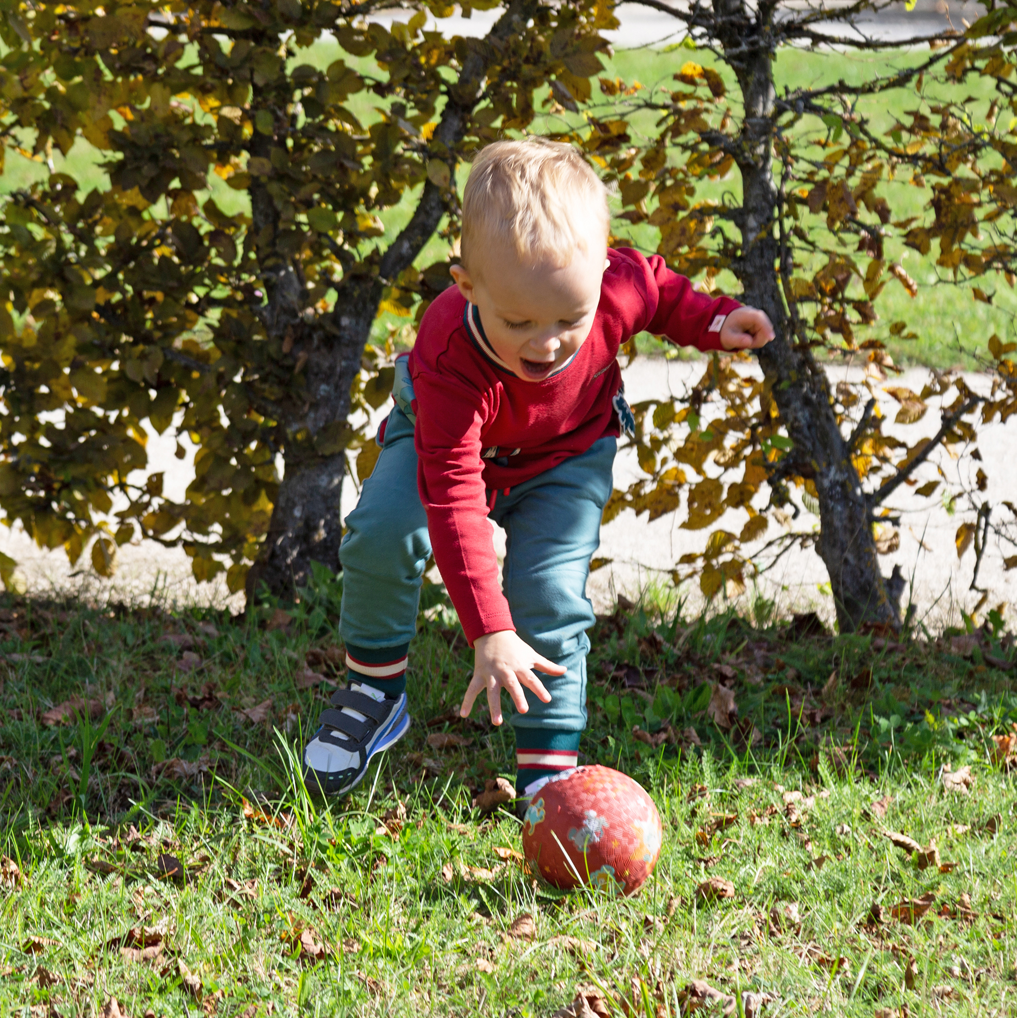 Rubber ball dog, small size, red Rubber ball dog, small size, red
