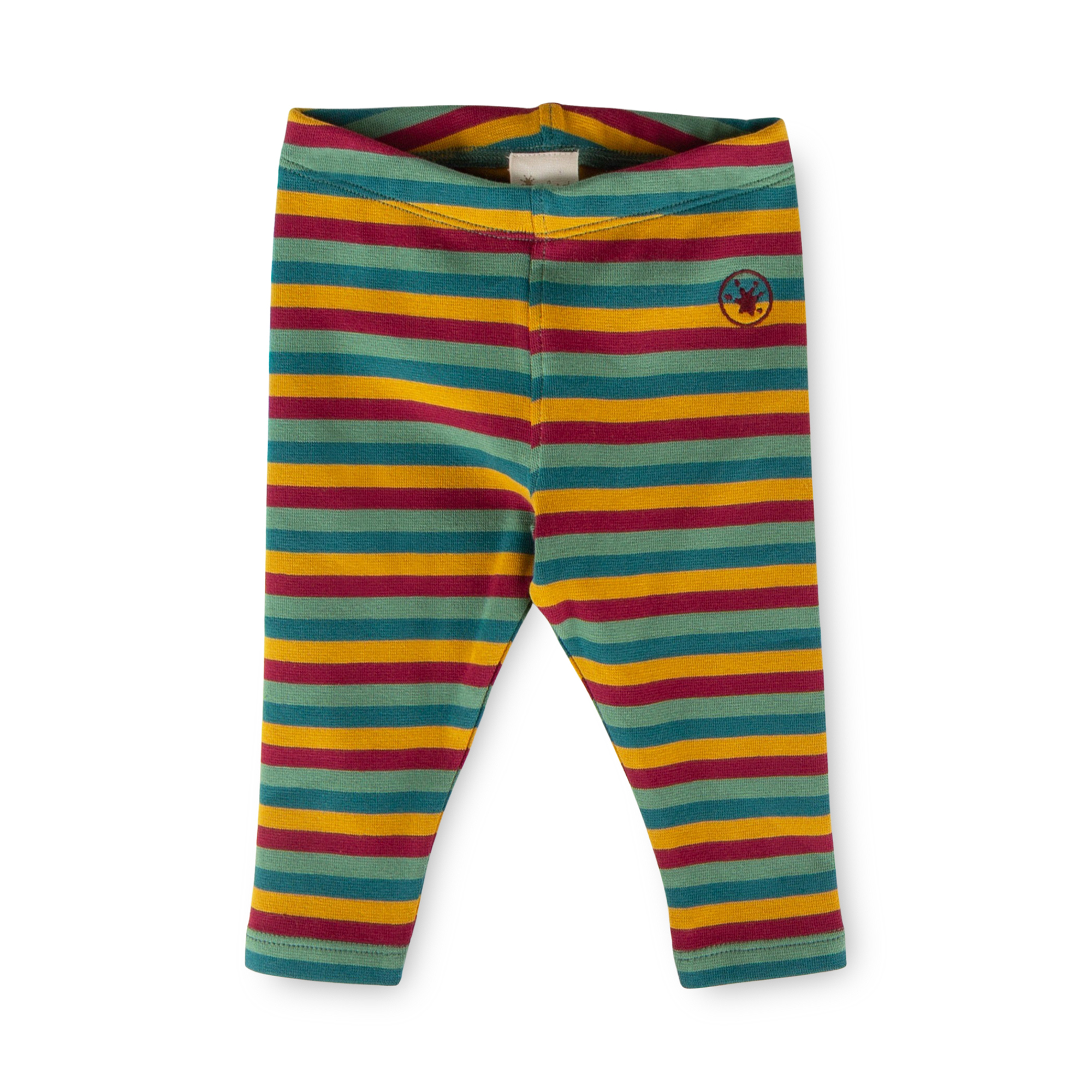 Baby rib knit leggings, multicoloured