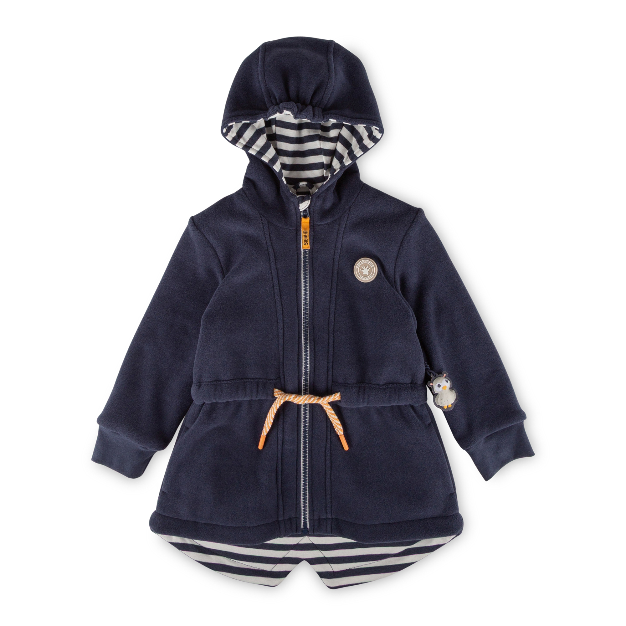 Kinder Fleecejacke Eule Curious Owl, dunkelblau