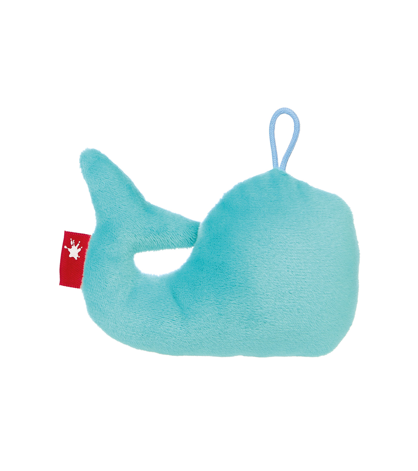 Whale baby soft grasping toy with rattle