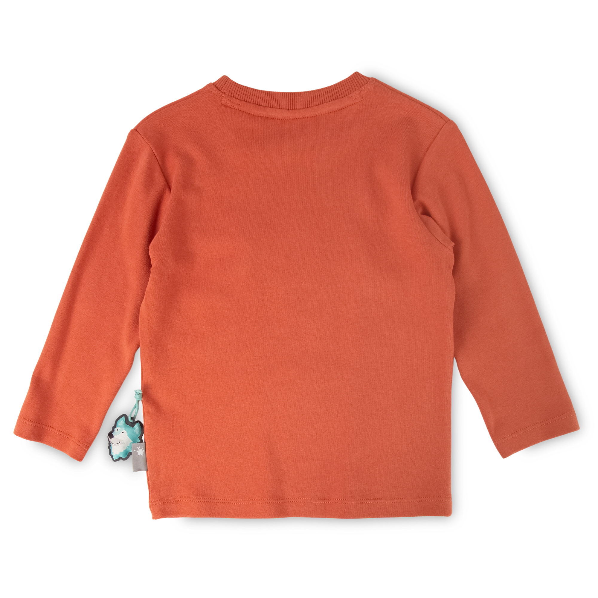 Kinder Langarmshirt mit Wal Motiv, orange