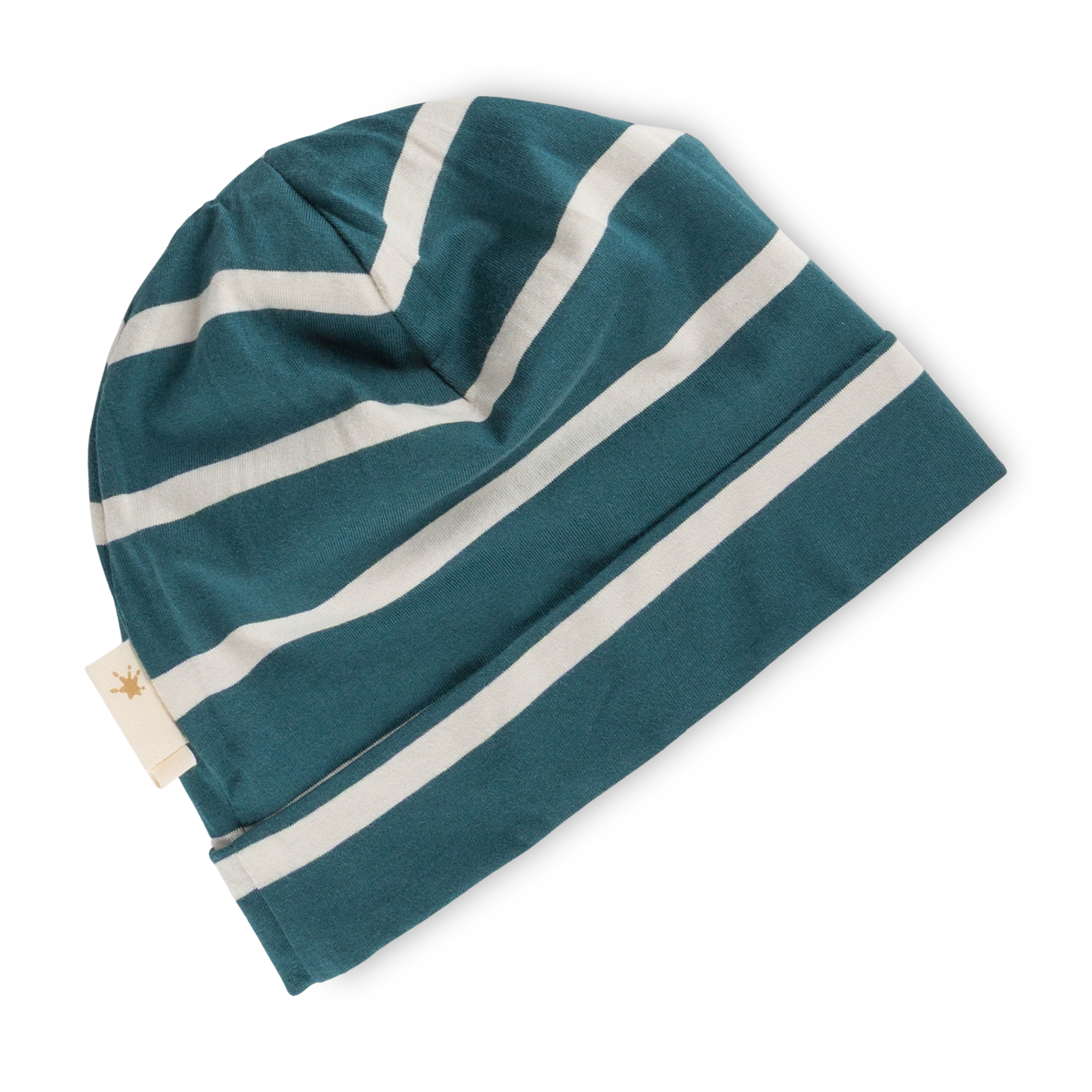 Striped children's beanie hat, Dino Fun