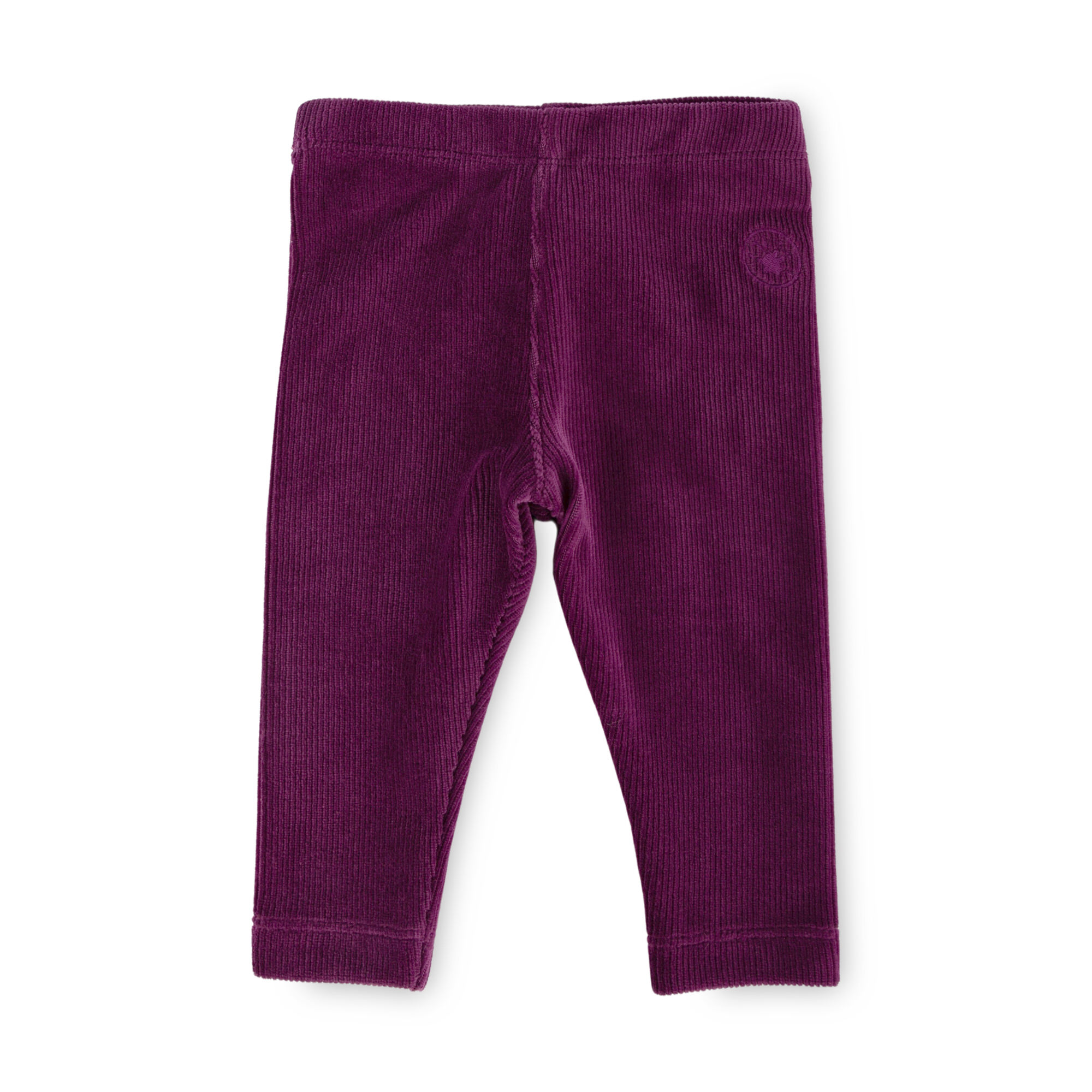 Stretchy soft baby corduroy leggings, purple