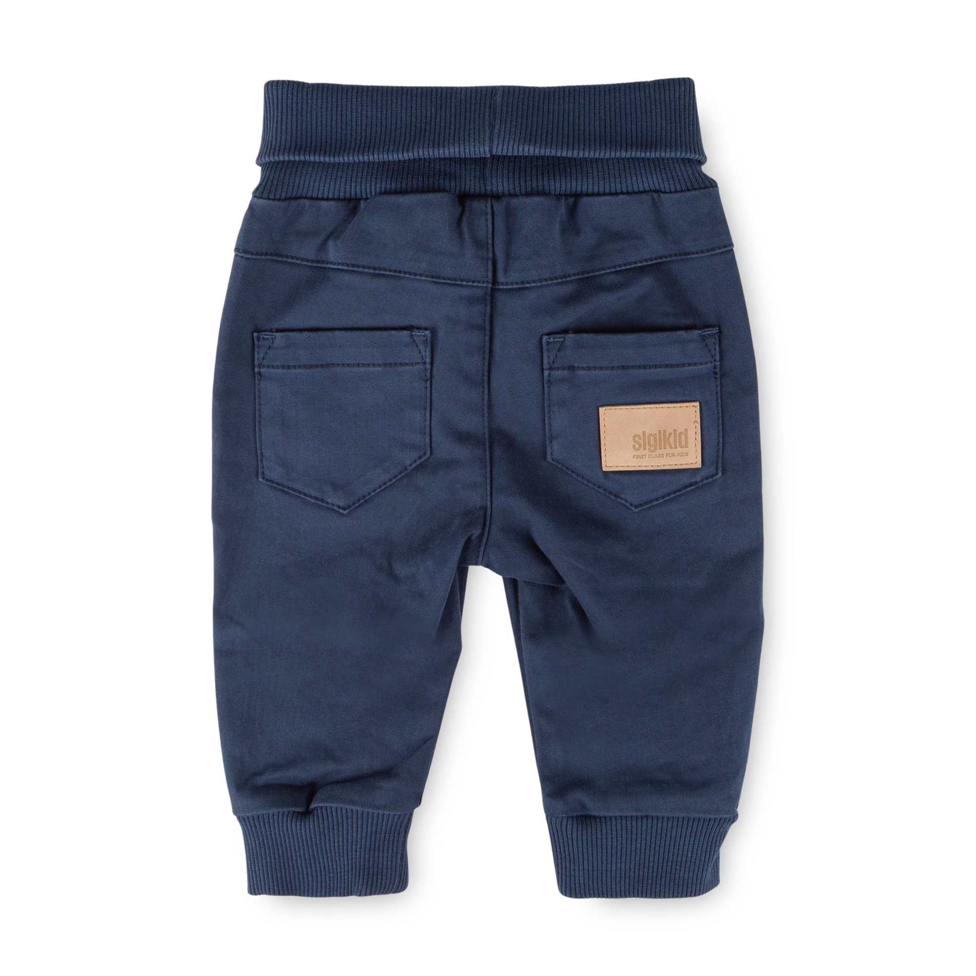 Baby Gabardine Hose Tiger & Löwe, dunkelblau