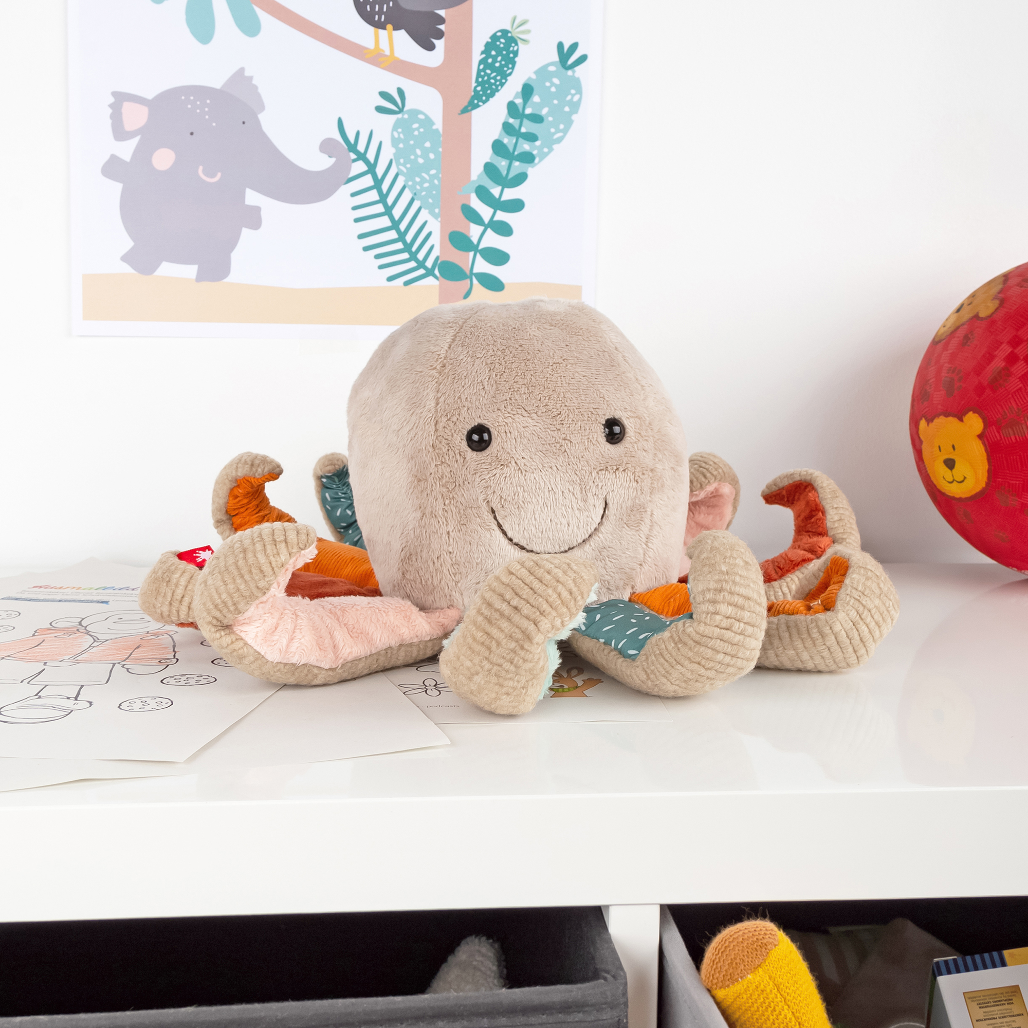Kuscheltier Oktopus, Patchwork Sweety Kuscheltier Oktopus, Patchwork Sweety