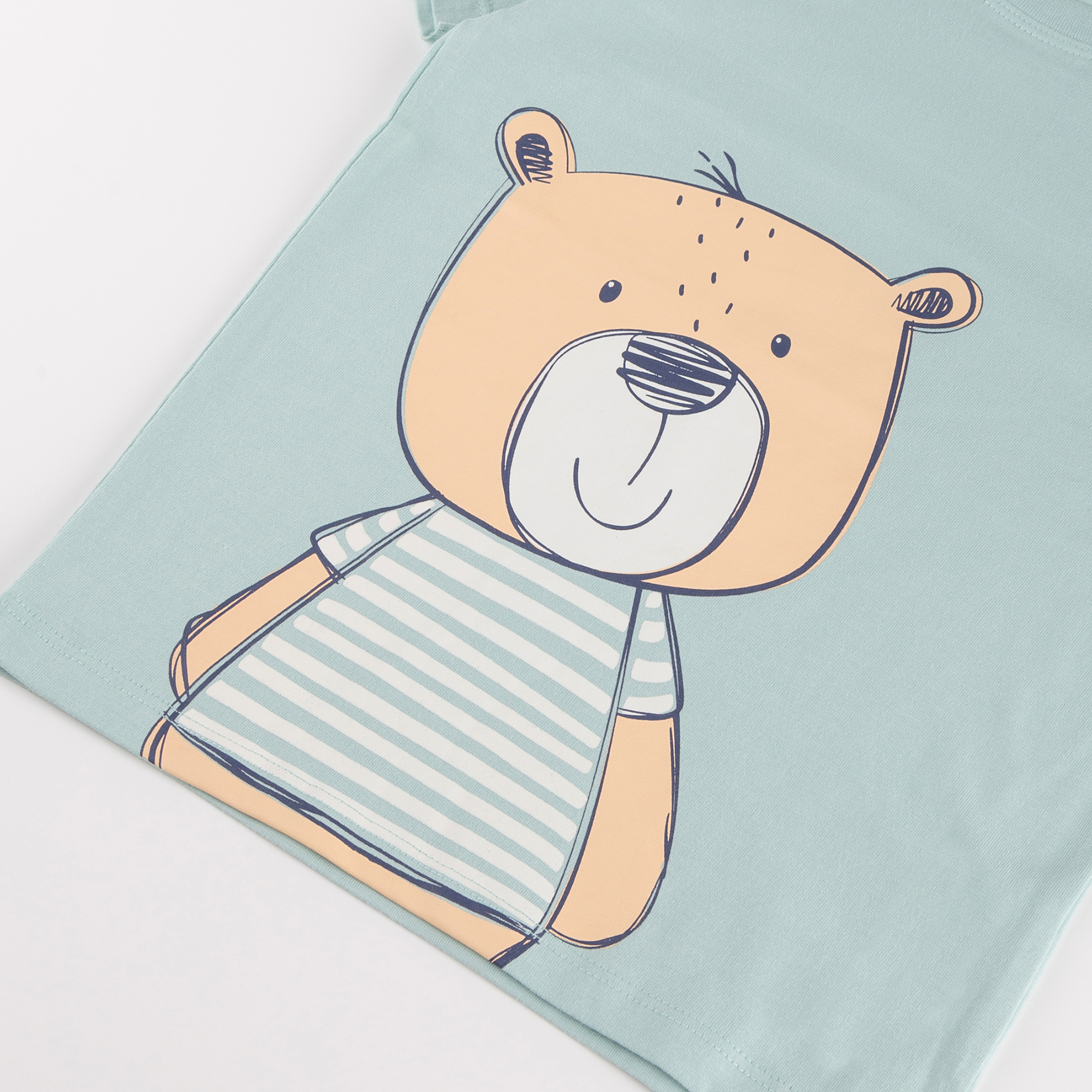 Kinder Pyjama Bär, hellblau
