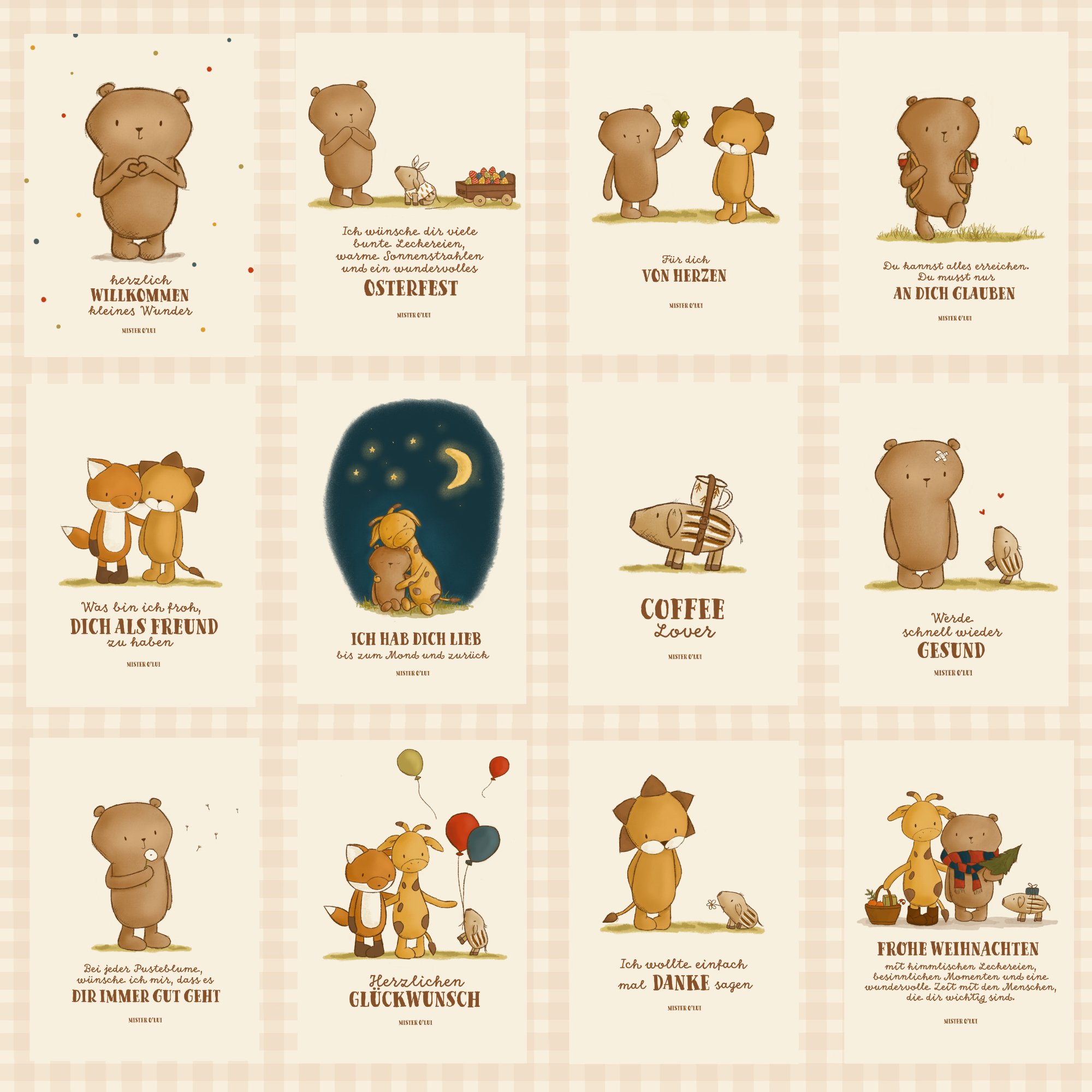 Schmuckdose mit 24 Postkarten Mister O'Lui Schmuckdose mit 24 Postkarten Mister O'Lui