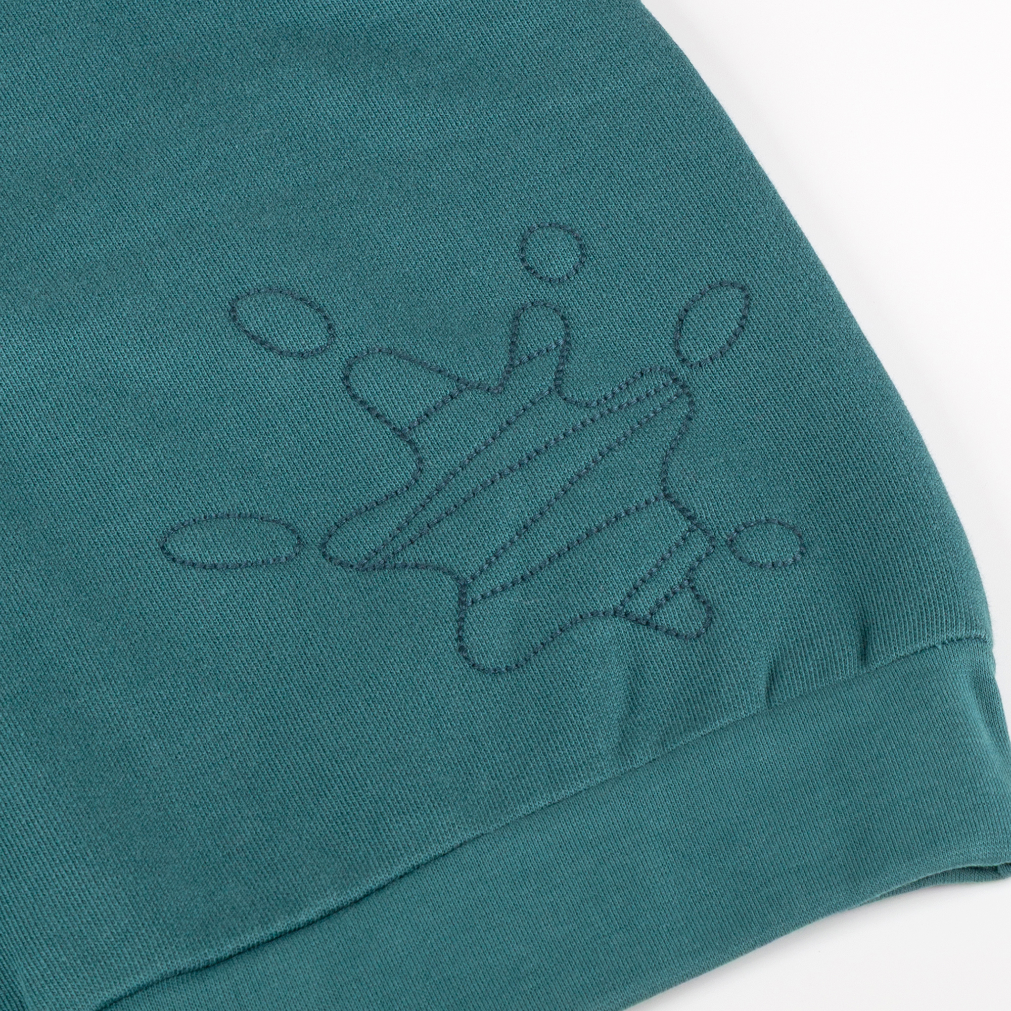 Kinder Kapuzen Sweatjacke Klecks, petrolblau