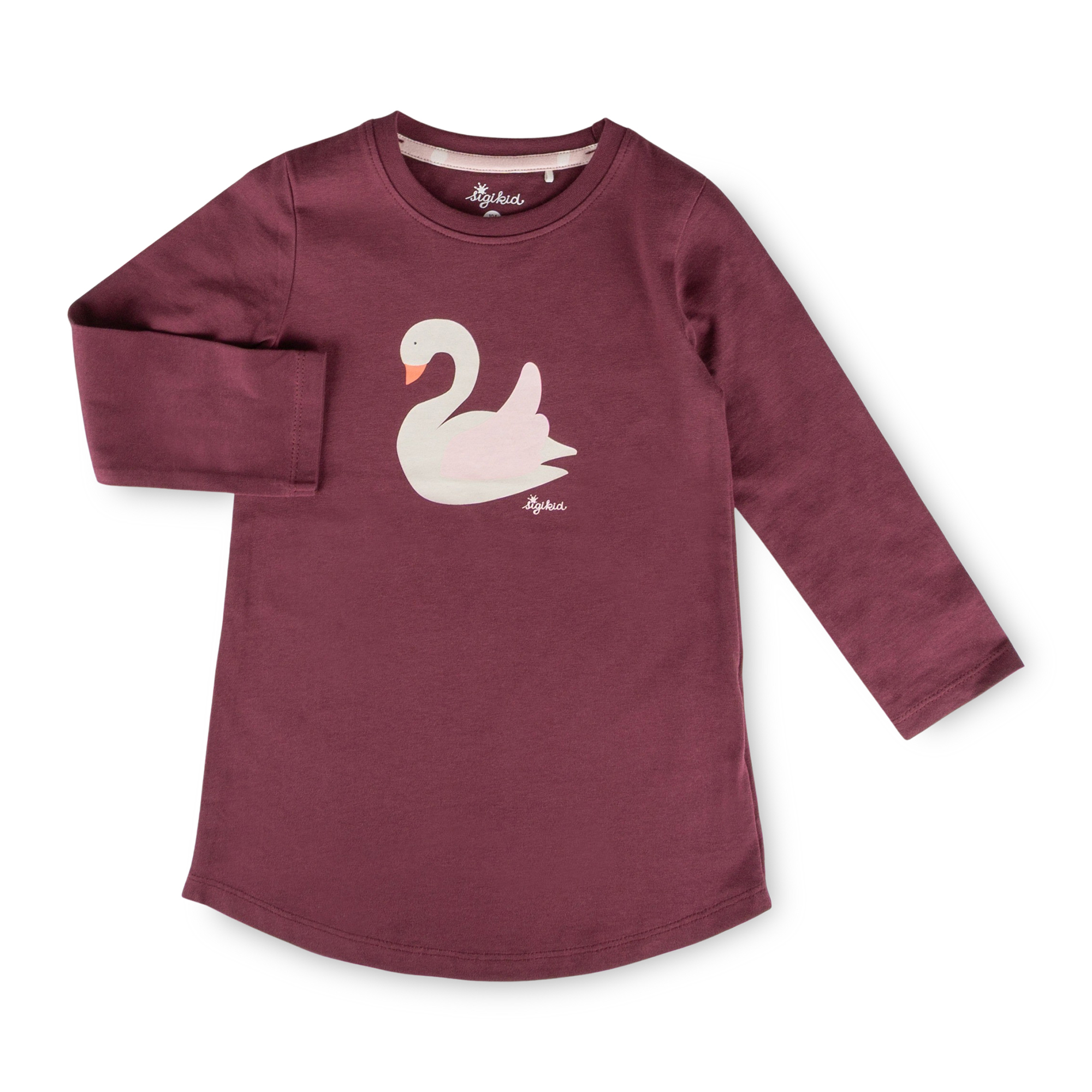 Girls' long-sleeved pyjamas swan