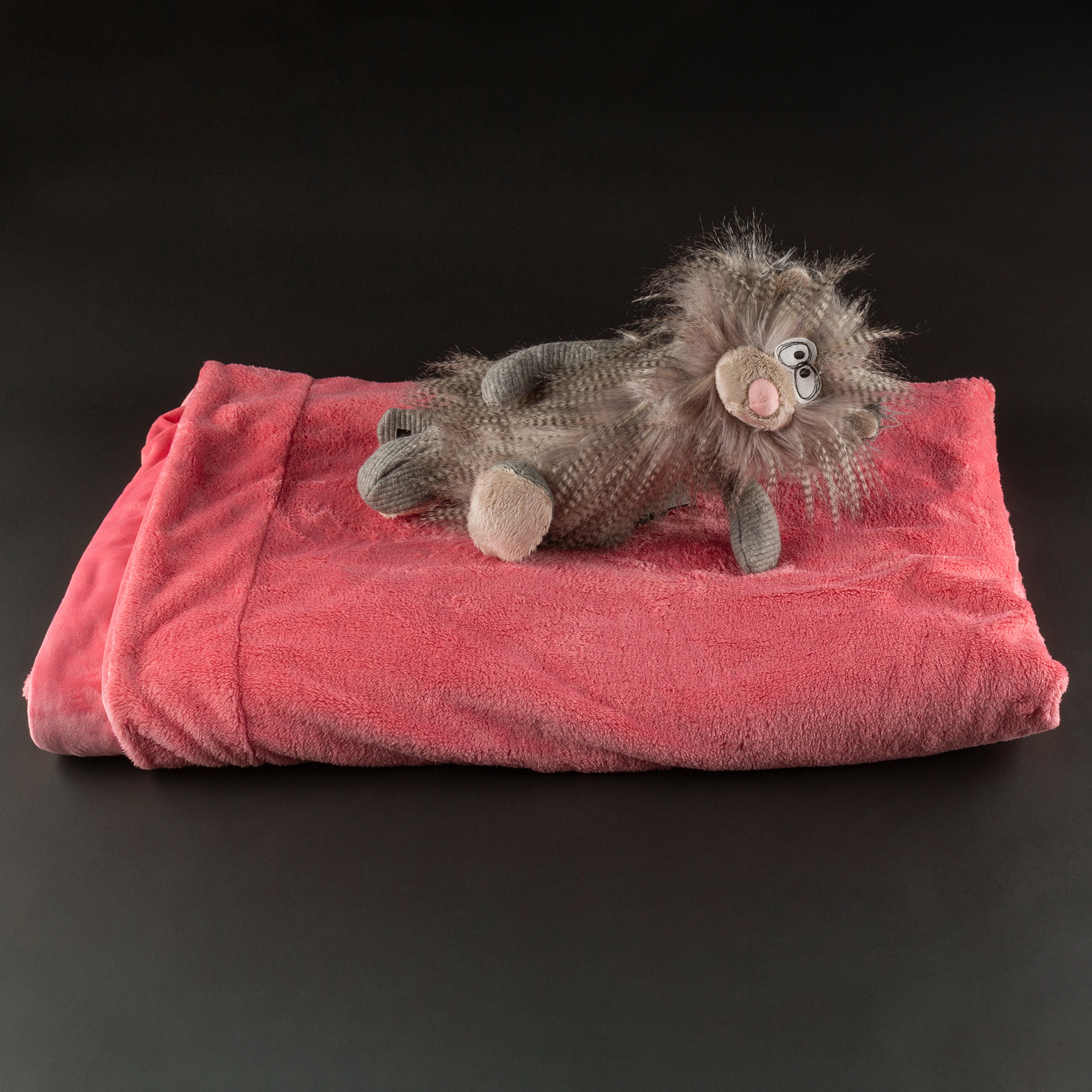 Beasts Plüsch Kuscheldecke, pink