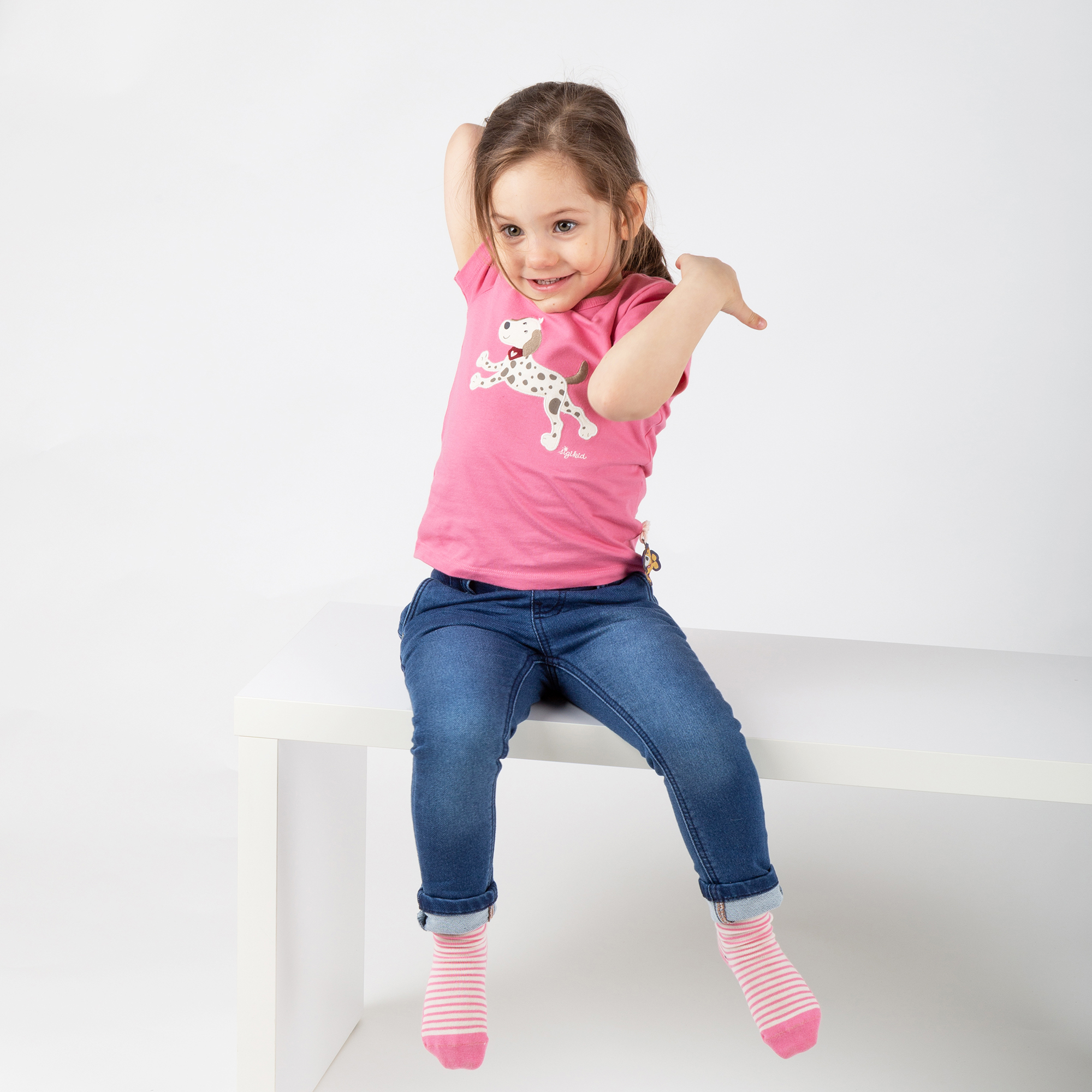 Kinder T-Shirt Hund Funny Dog, rosa Kinder T-Shirt Hund Funny Dog, rosa