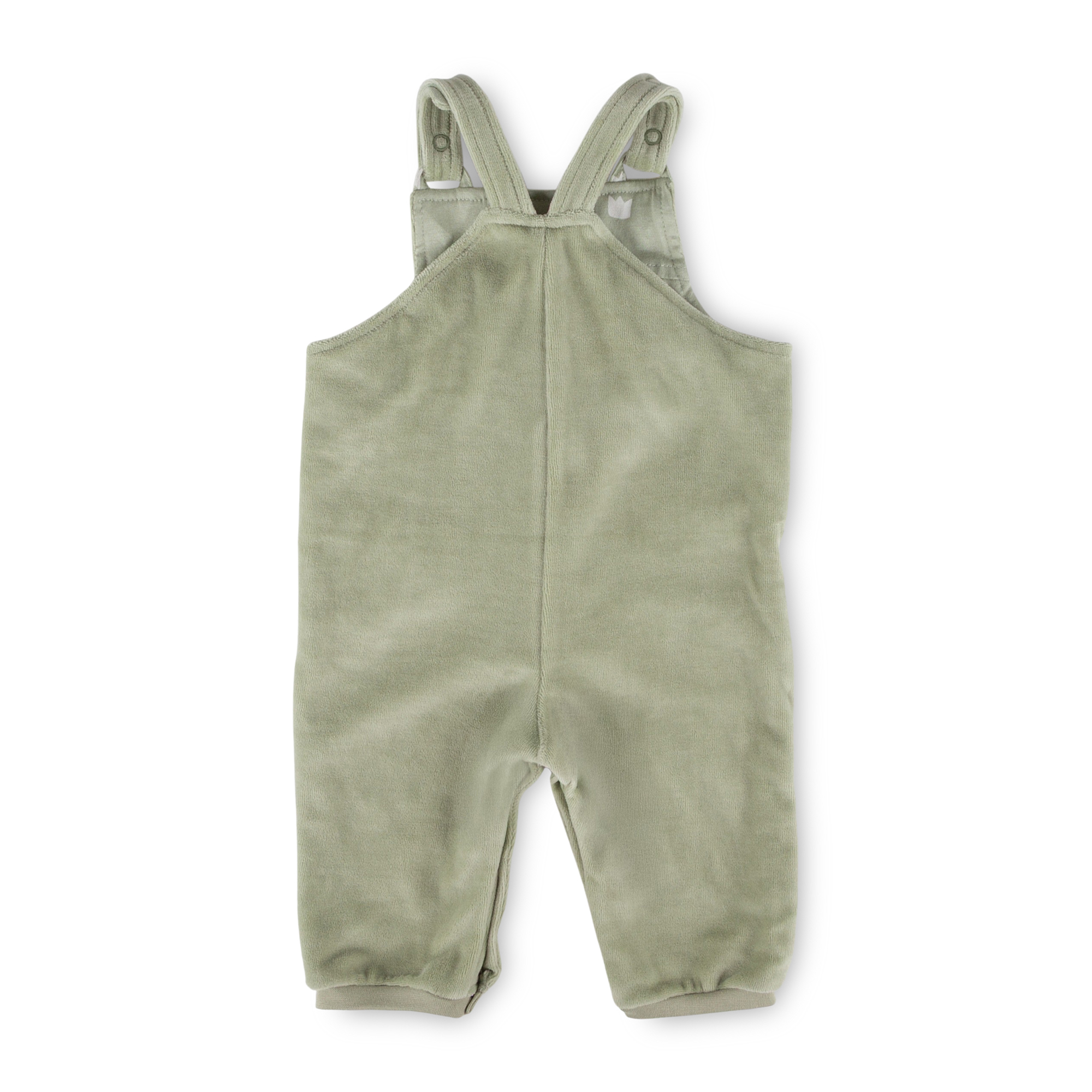 Newborn baby velour dungarees, lined