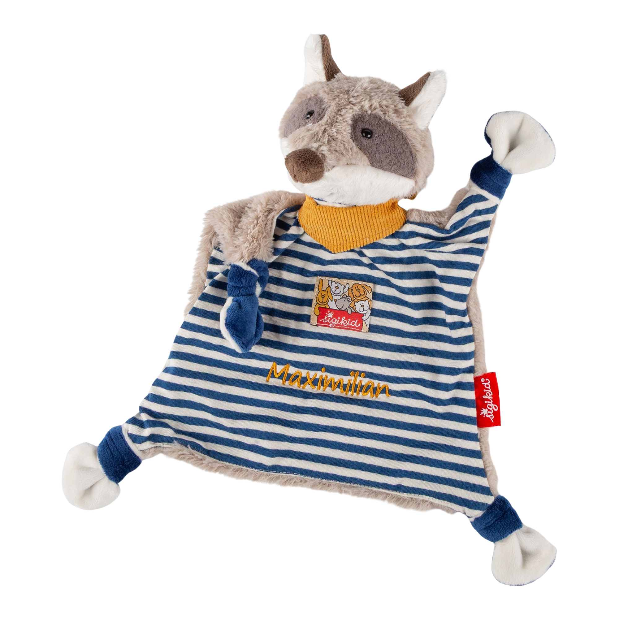 Namensschnuffeltuch Waschbär