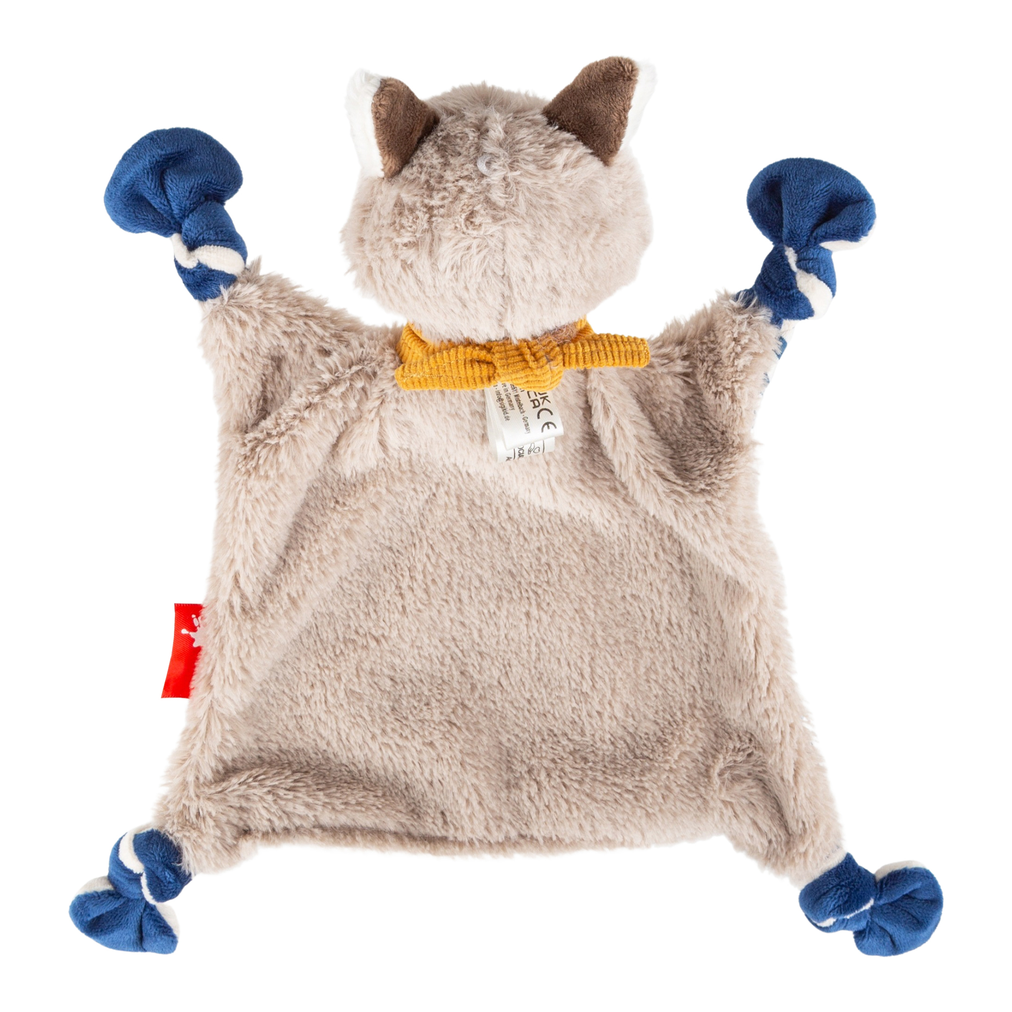 Baby blankie racoon, blue