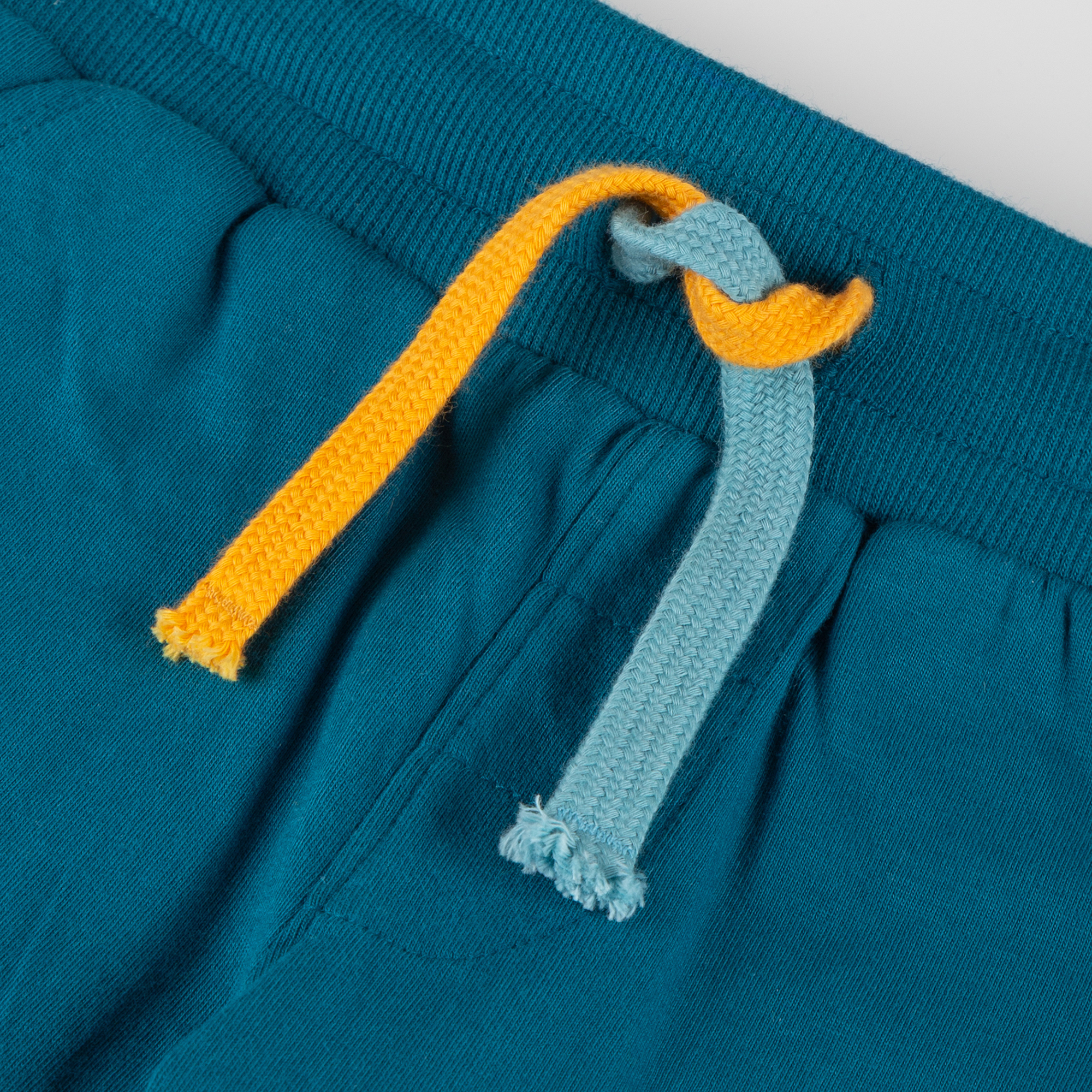 Children's jersey bermuda shorts, pockets, Blue & Bright