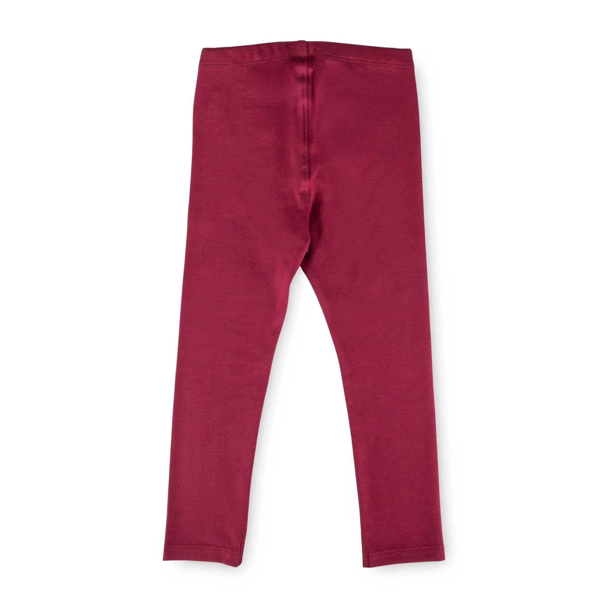 Children's rib knit leggings, dark red