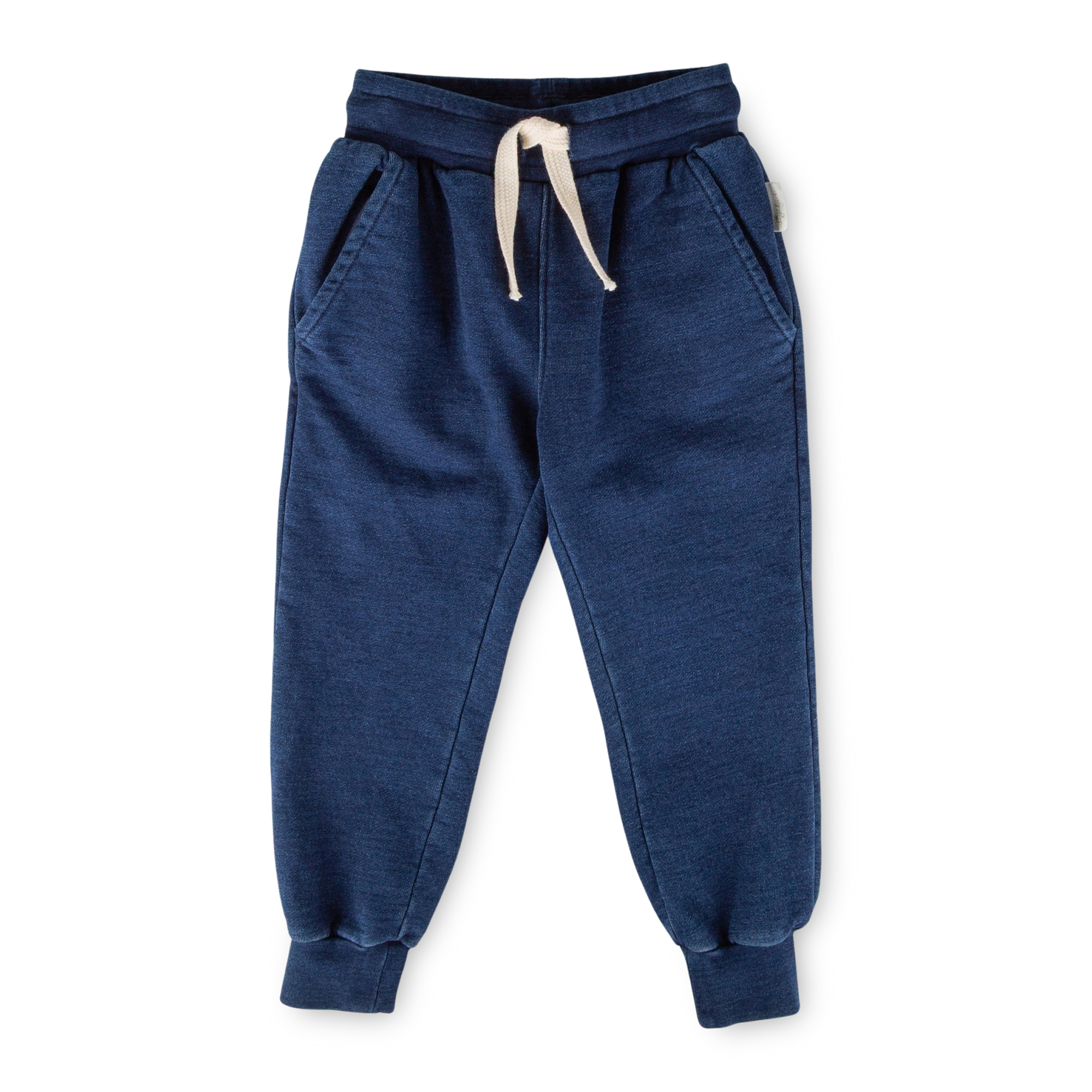 Kinder Sweathose Denim Optik Klecks, dunkelblau