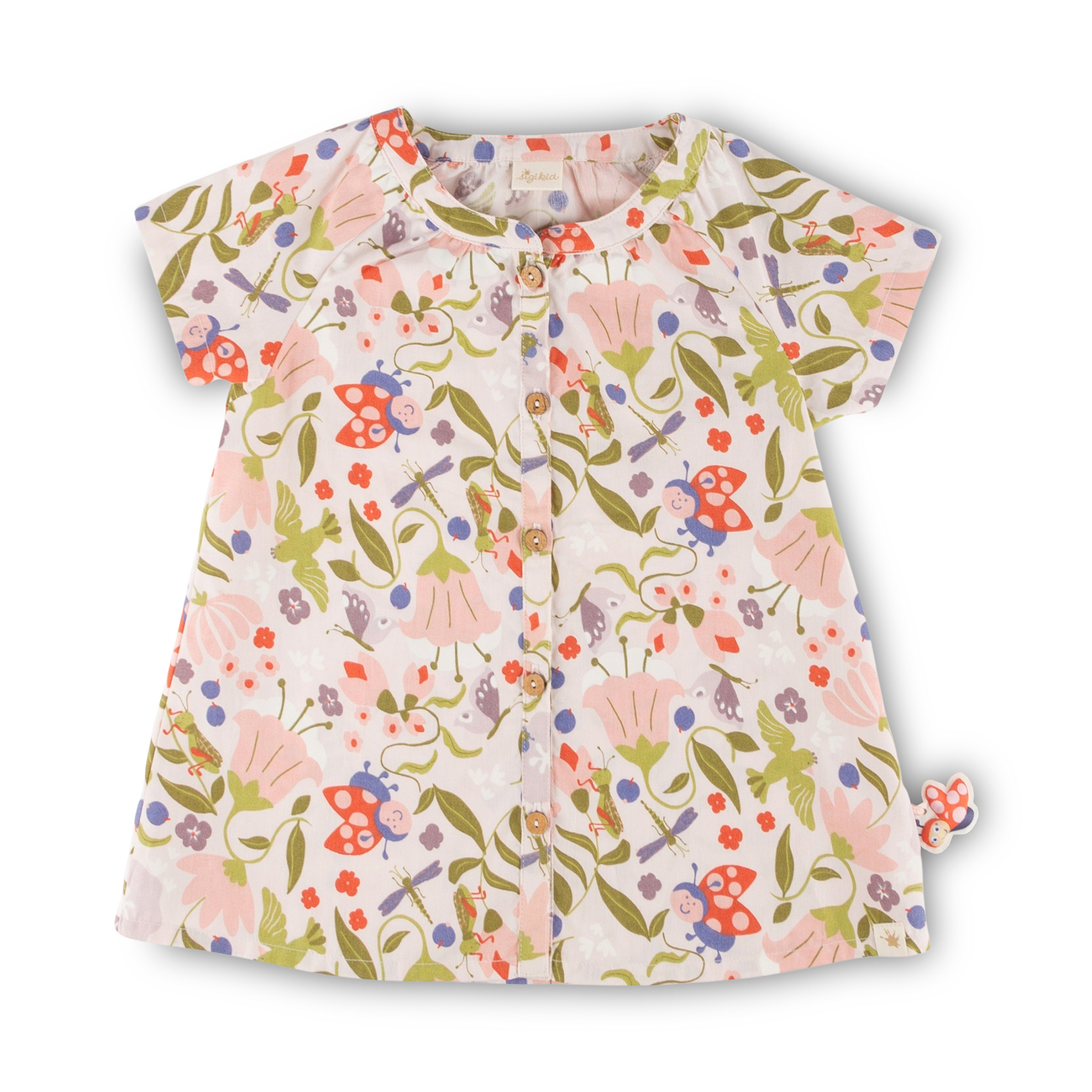 Children's blouse flower meadow, Happy Ladybug Children's blouse flower meadow, Happy Ladybug