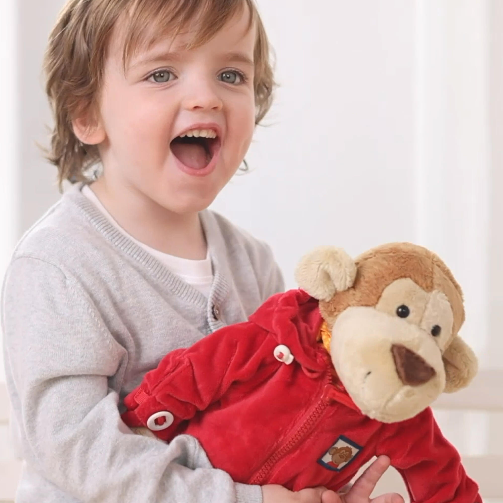 Learn to dress plush monkey Keko