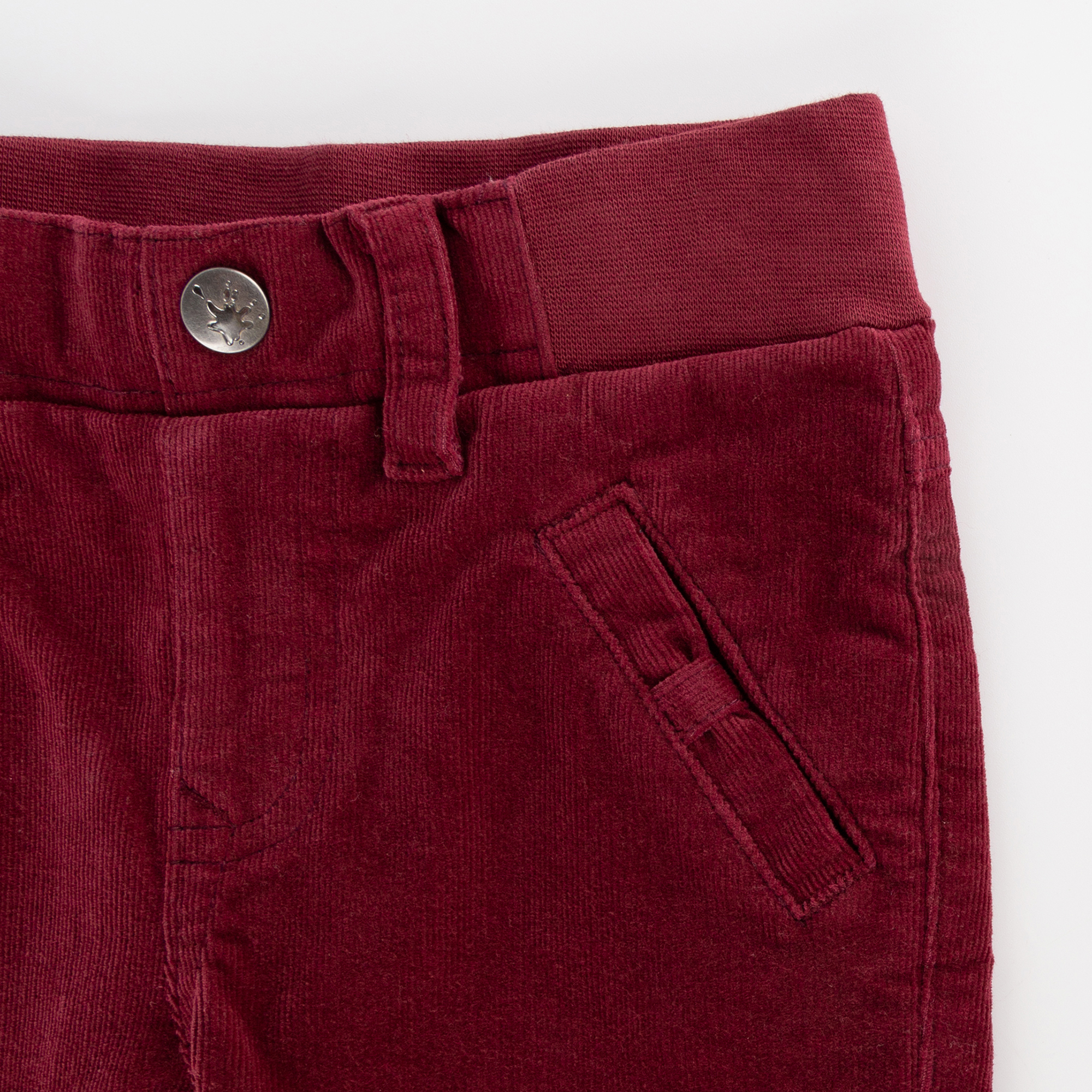 Children's corduroy pants, dark red