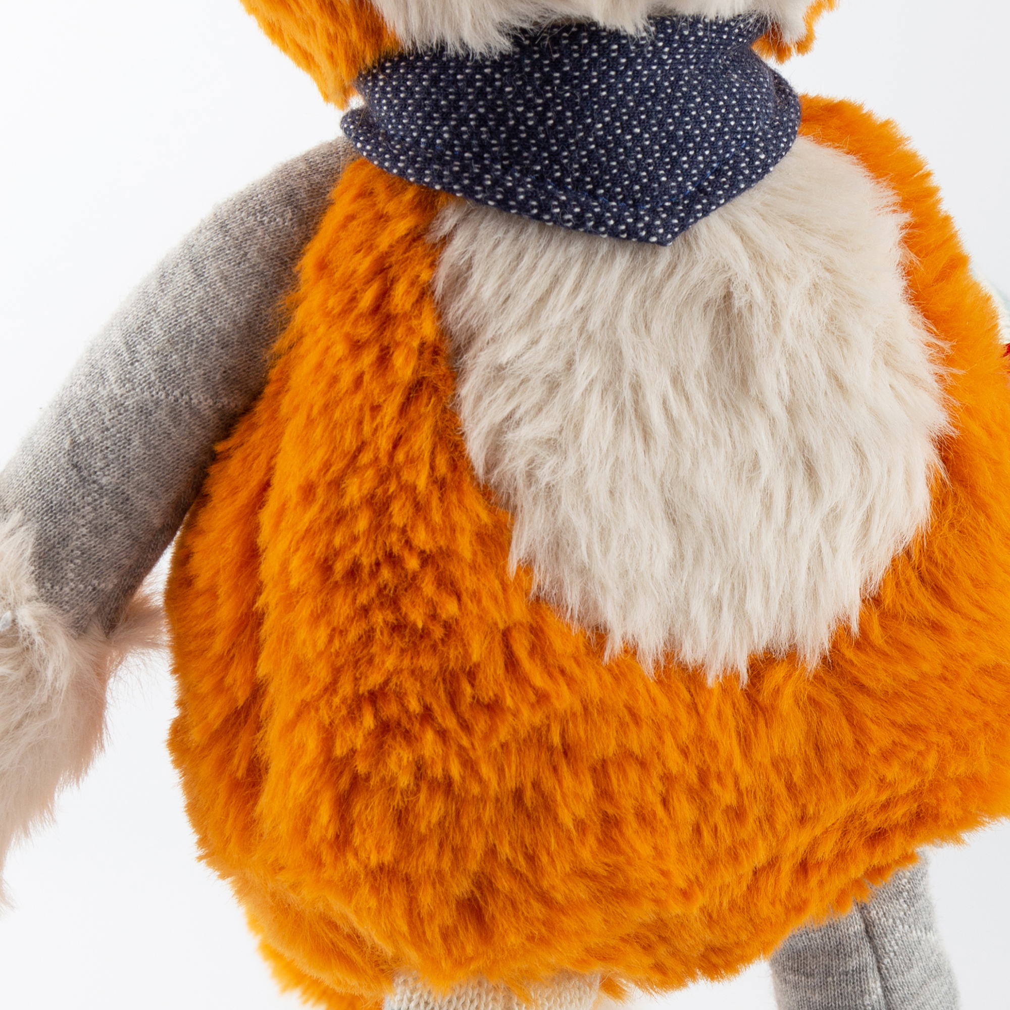 Fluffy plush fox, Patchwork Sweety