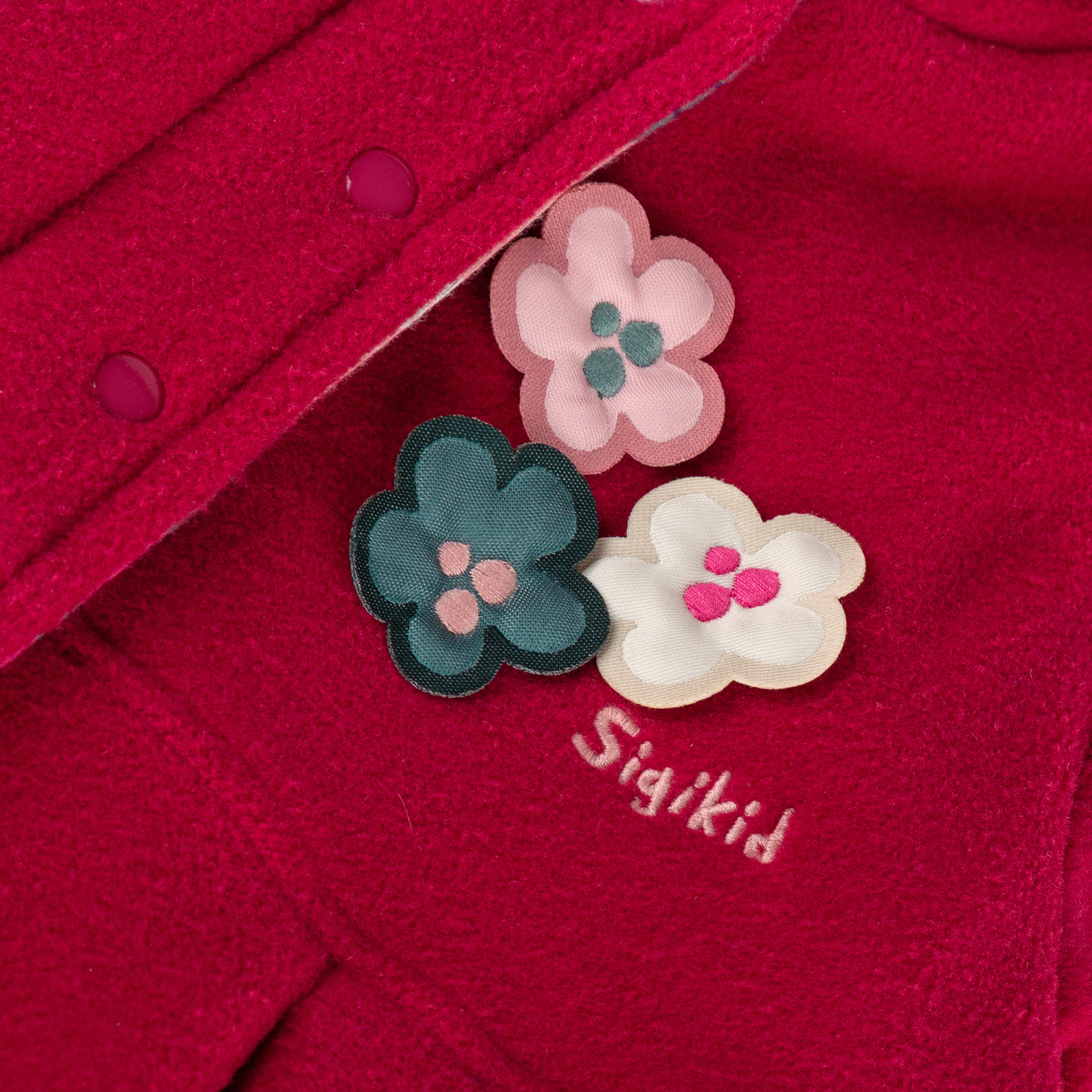 Hooded children's fleece dress coat, lined, Pony Love Hooded children's fleece dress coat, lined, Pony Love