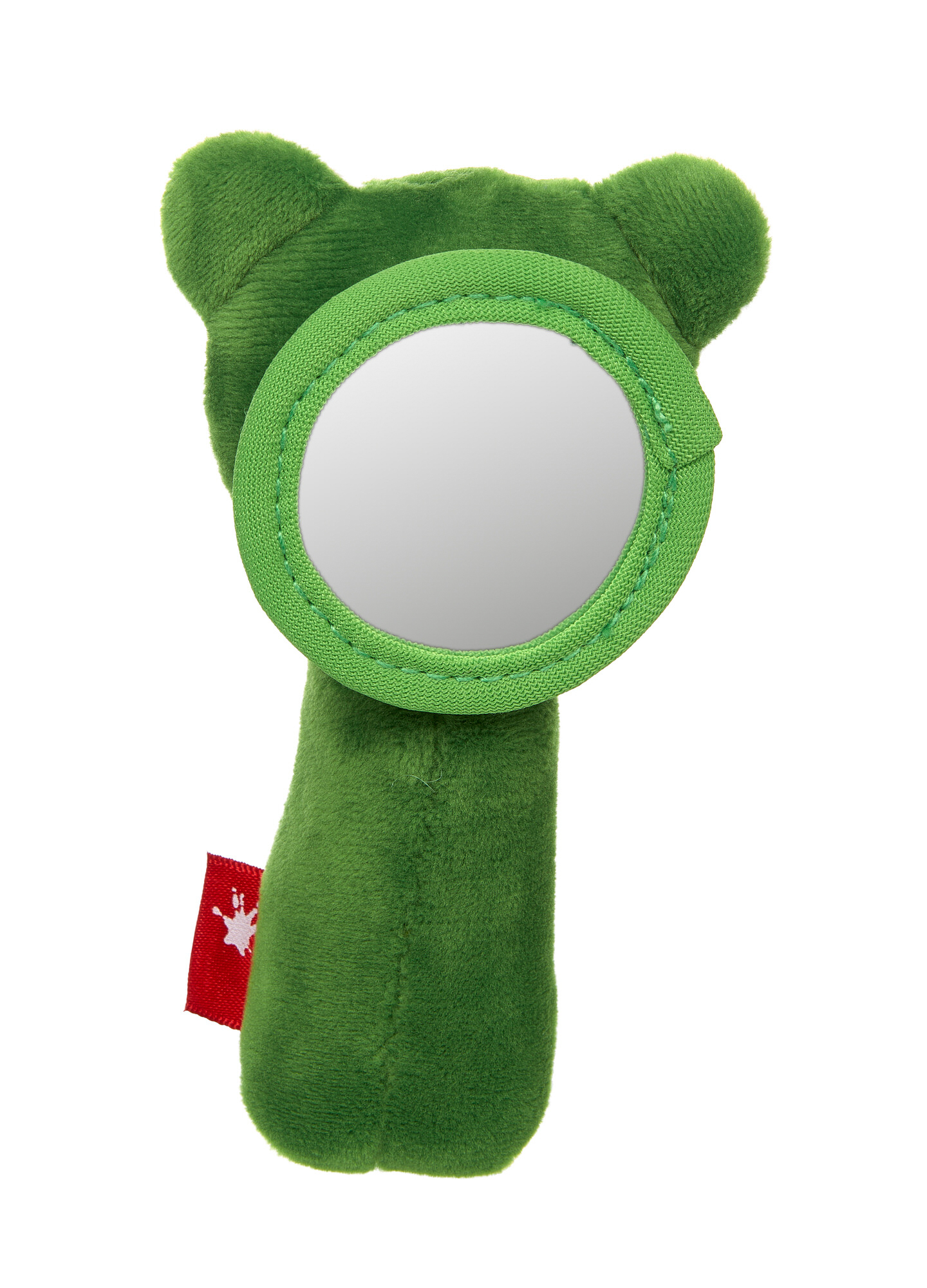 Rattle grasp toy frog with mirror