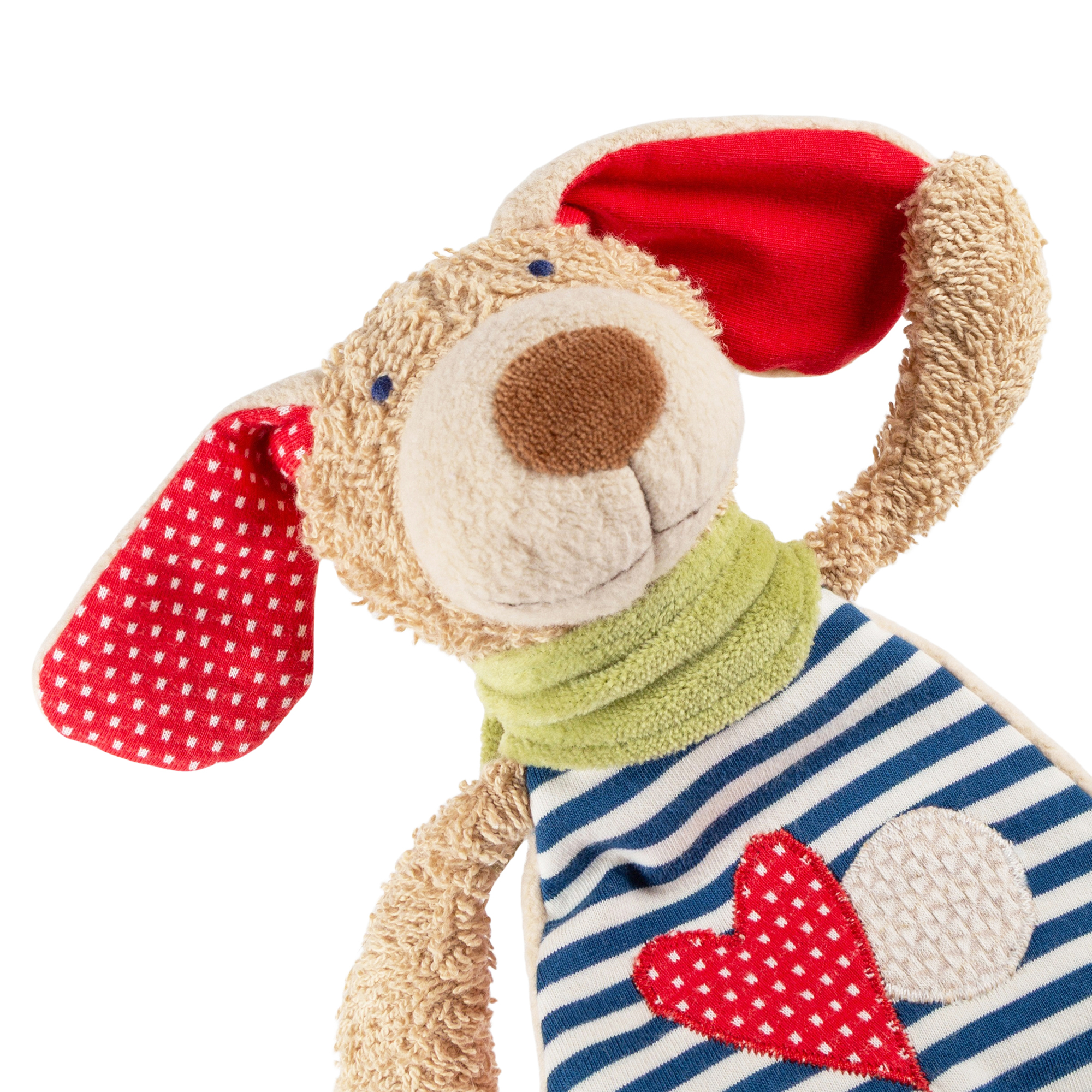 Organic baby comforter blankie dog, Green