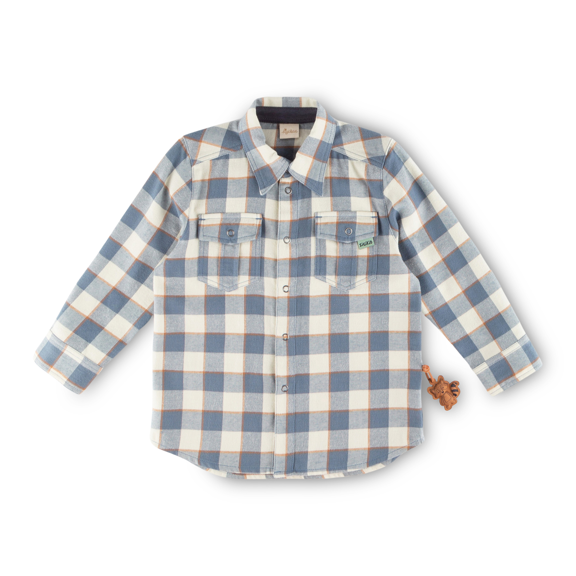 Children's boys' check flannel shirt