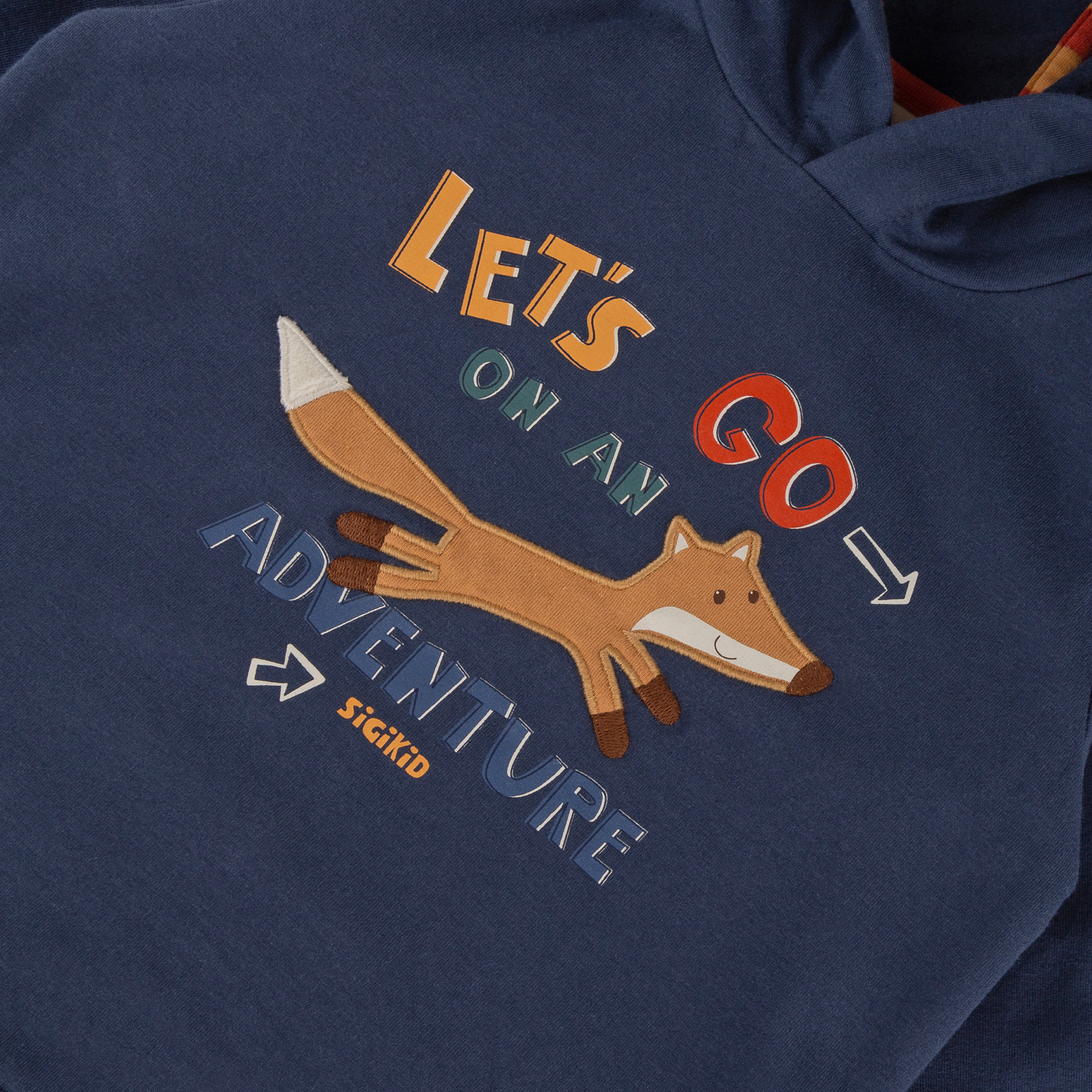 Kinder Sweatshirt mit Kapuze Wild Fox, dunkelblau