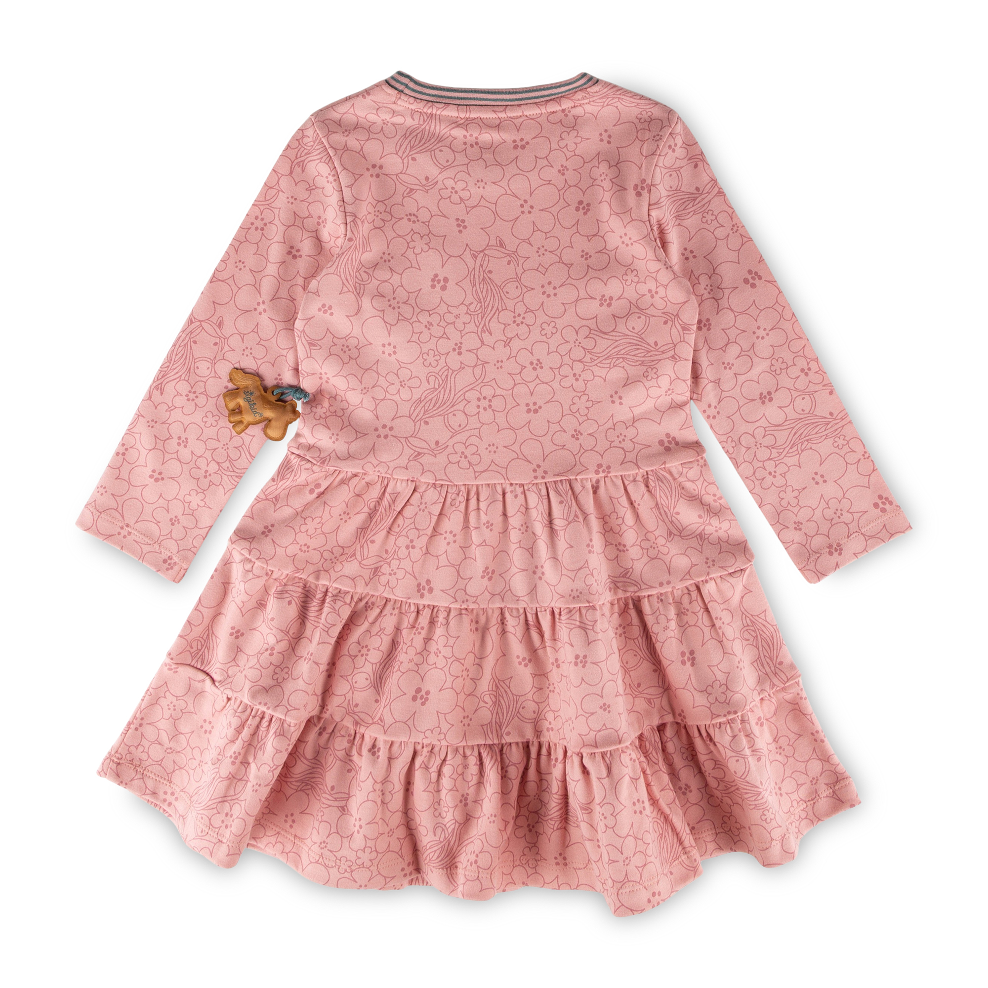 Kinder Kleid Pony Love, rosa Blumenprint