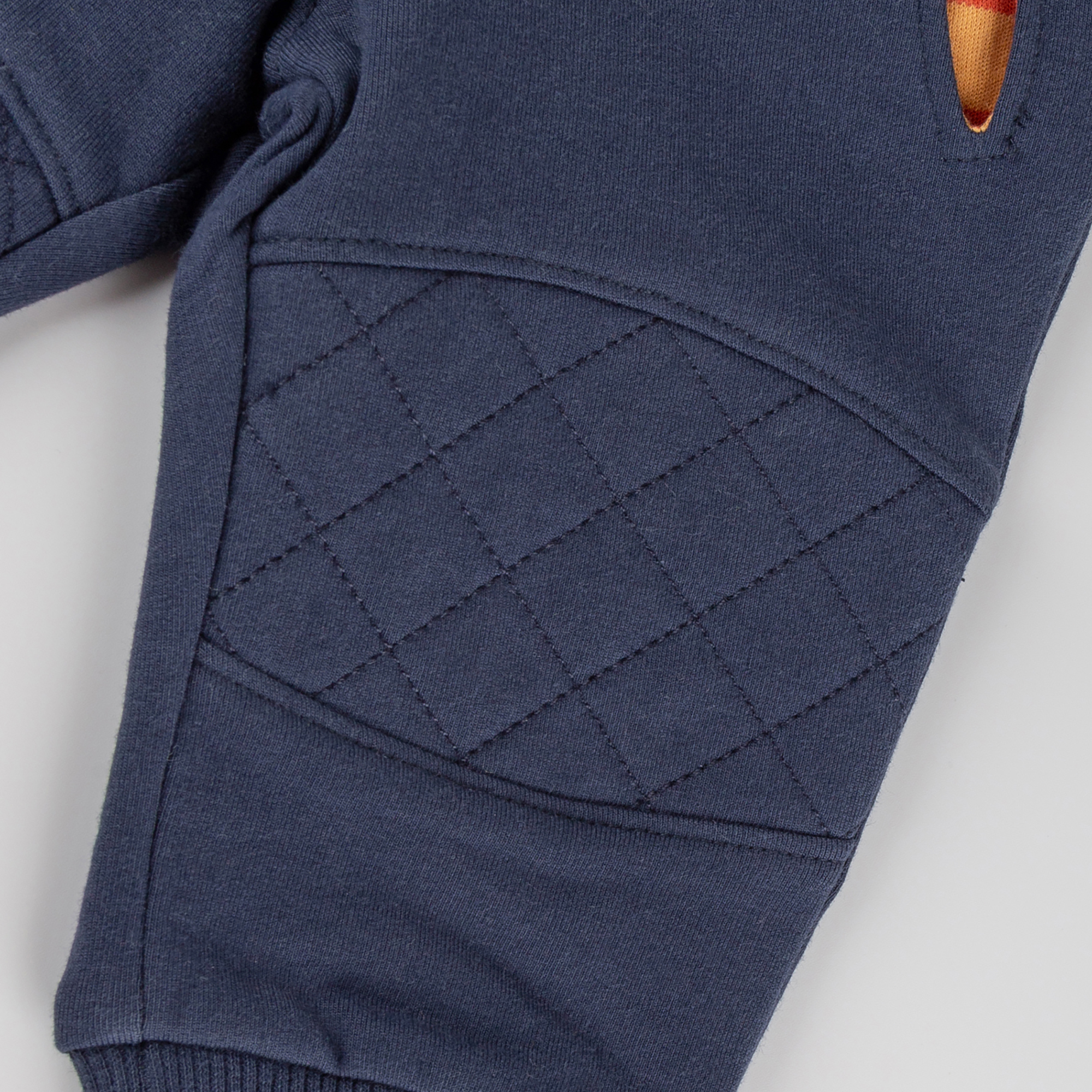Baby sweat pants Wild Fox, pockets, dark blue