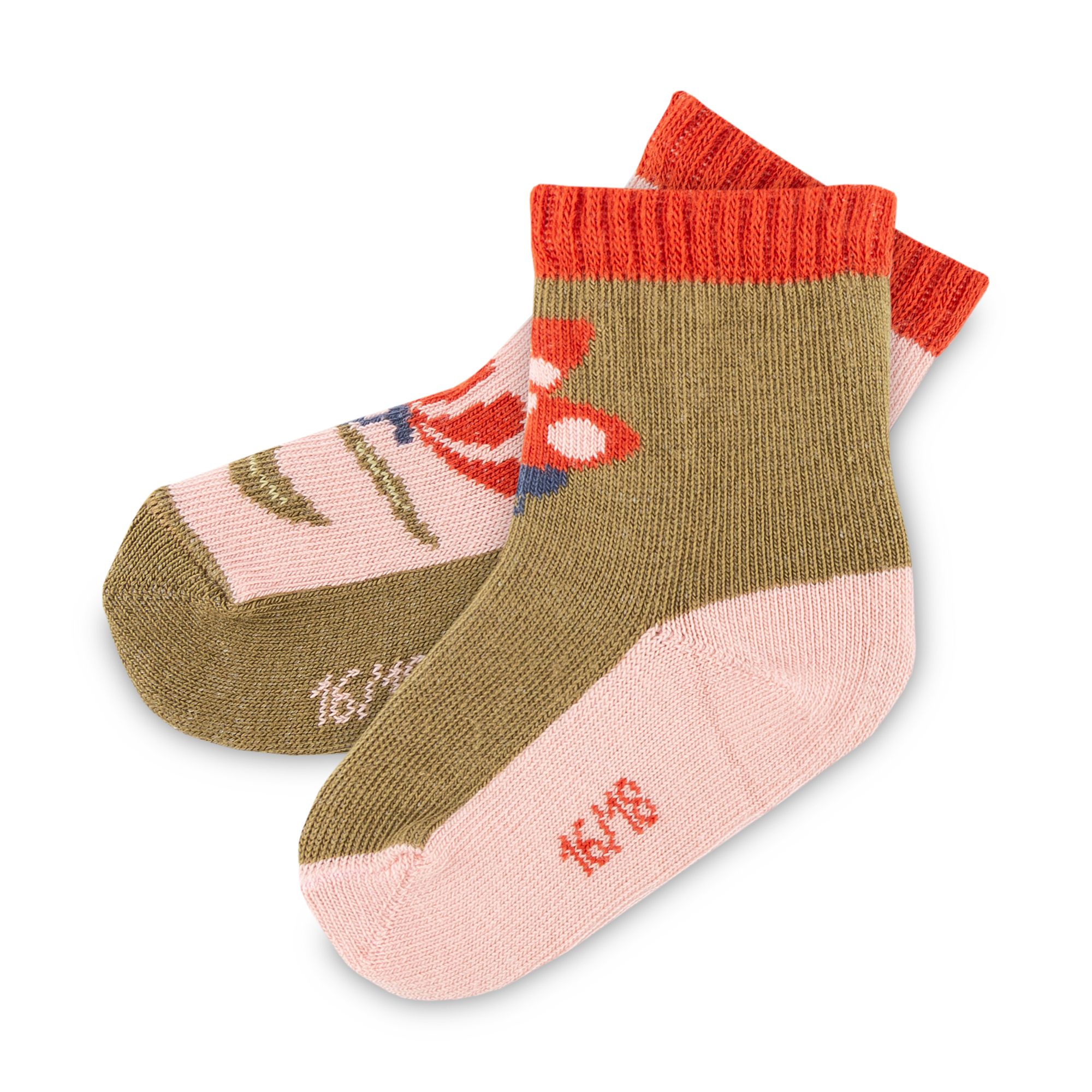 3 pair set children's socks Happy Ladybug