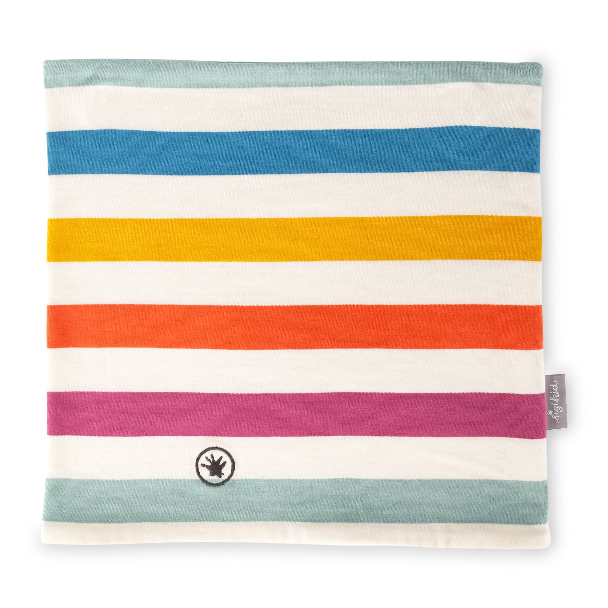 Boys' kids' striped double-layered loop infinity scarf Boys' kids' striped double-layered loop infinity scarf