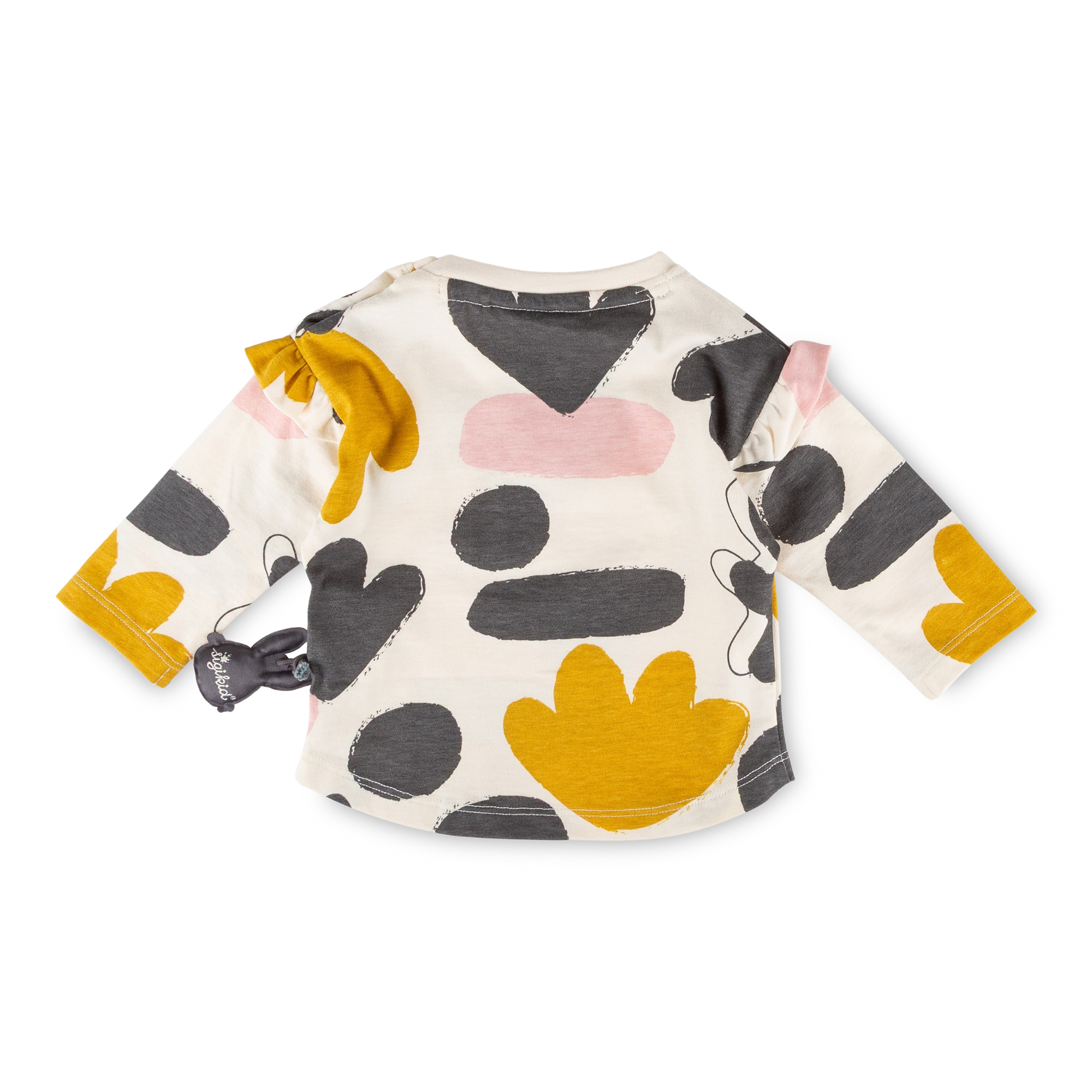 Baby Langarmshirt Schneehase, bunter Print