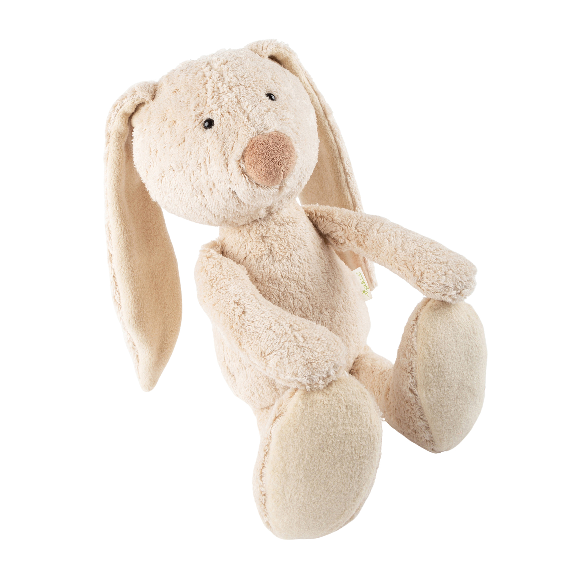Organic plush rabbit, large, Green