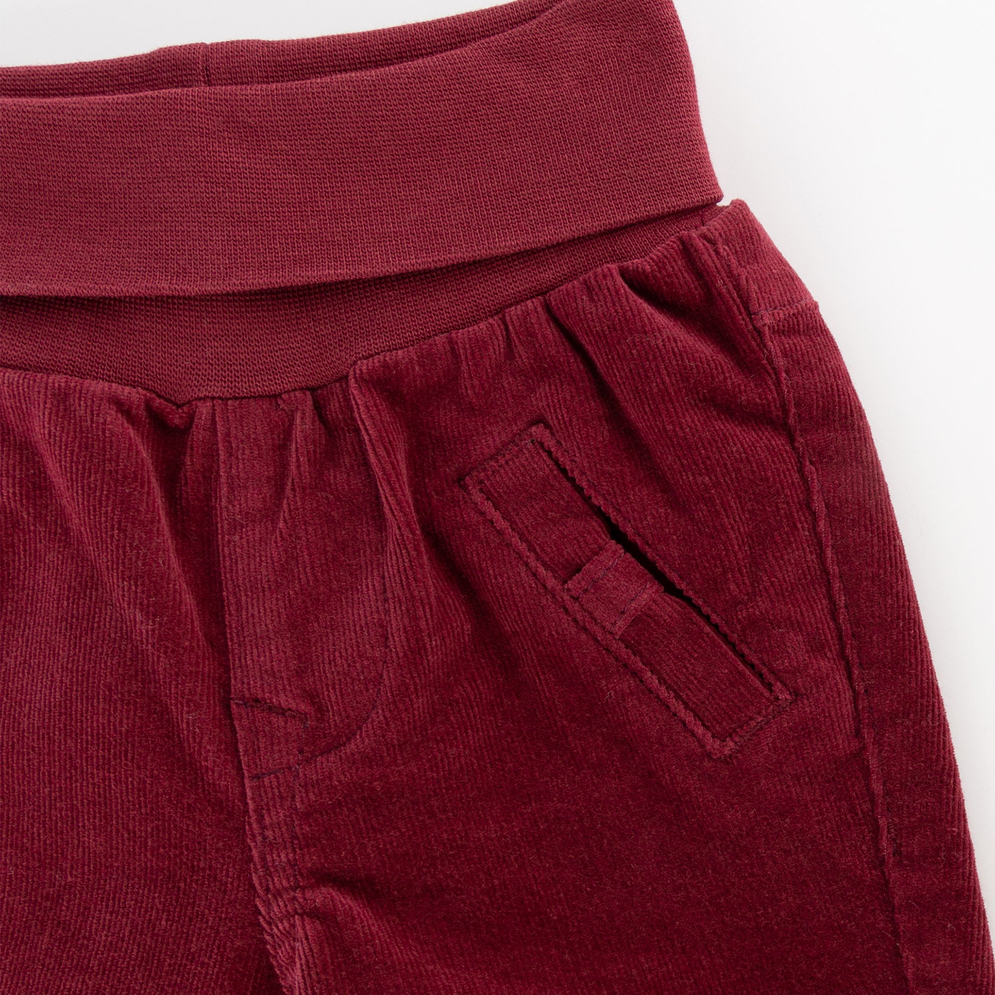 Baby corduroy pants, dark red