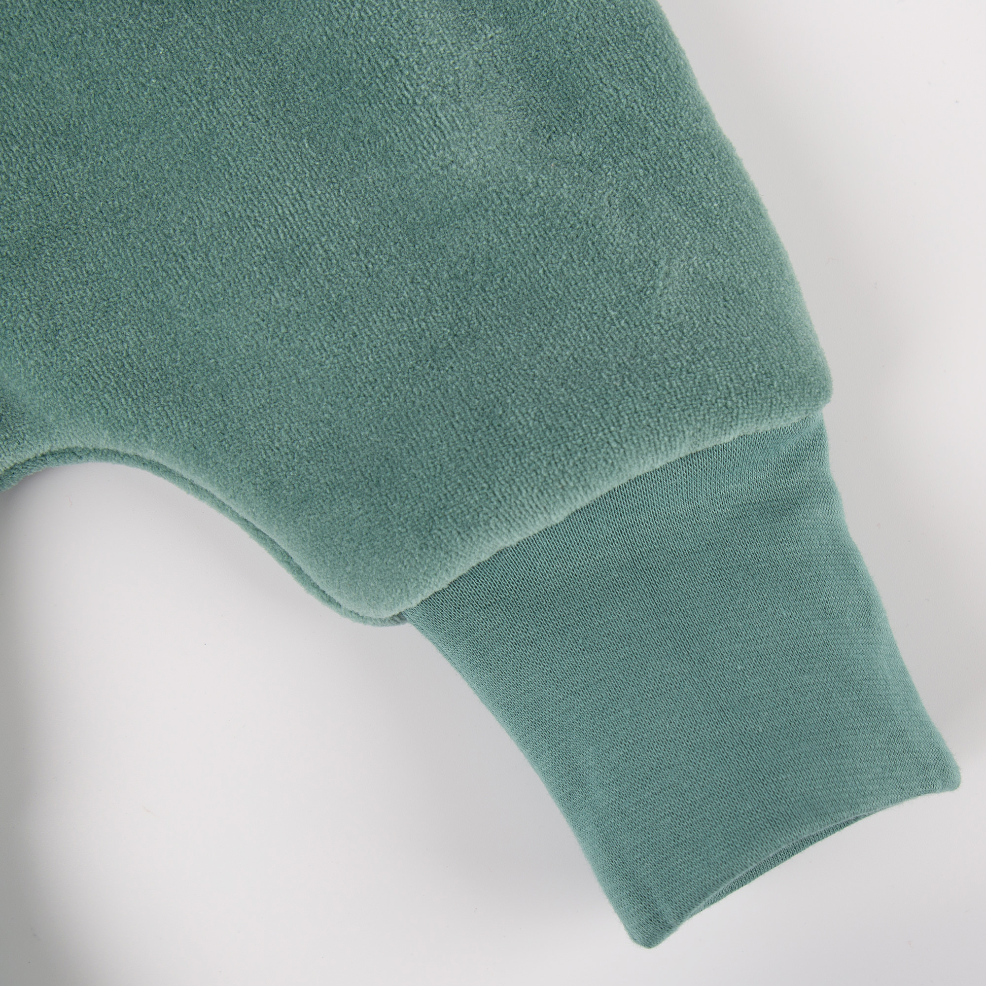 Mint green newborn baby velour overall, lined, interlined Mint green newborn baby velour overall, lined, interlined
