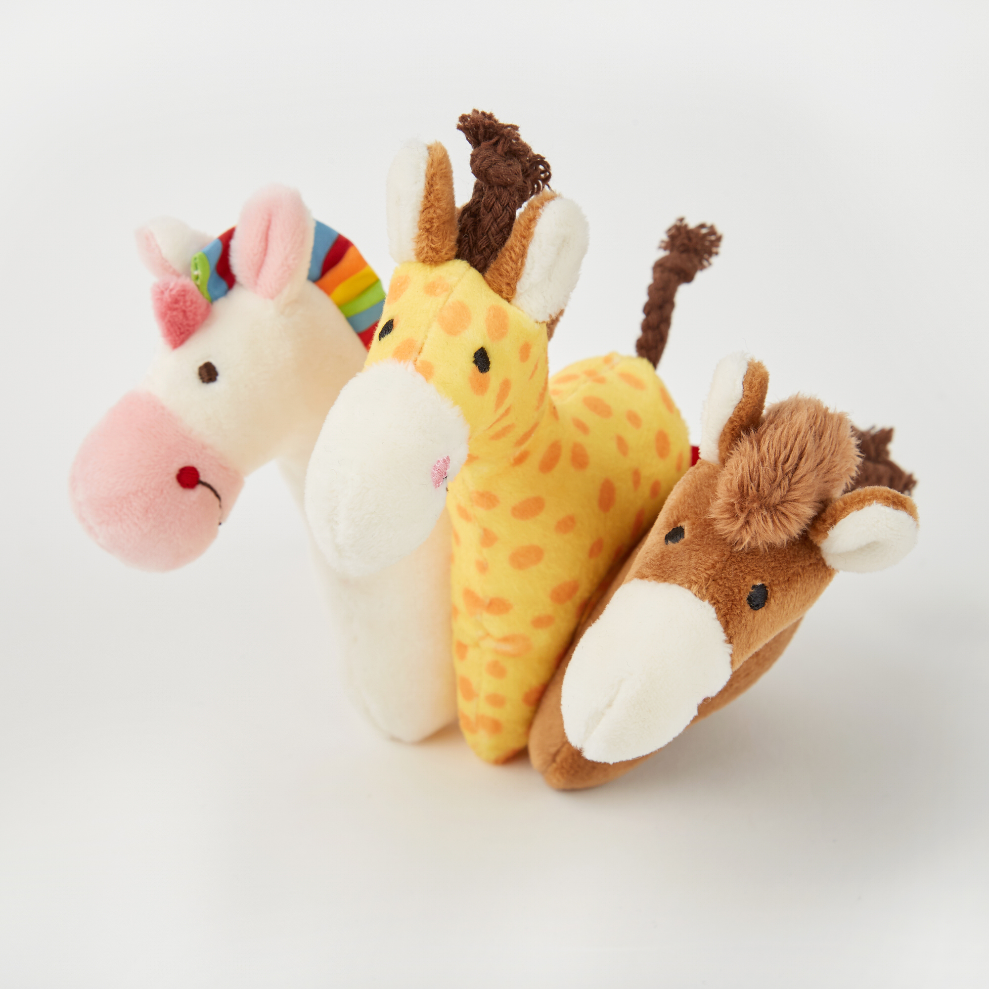 Soft brown pony rattle