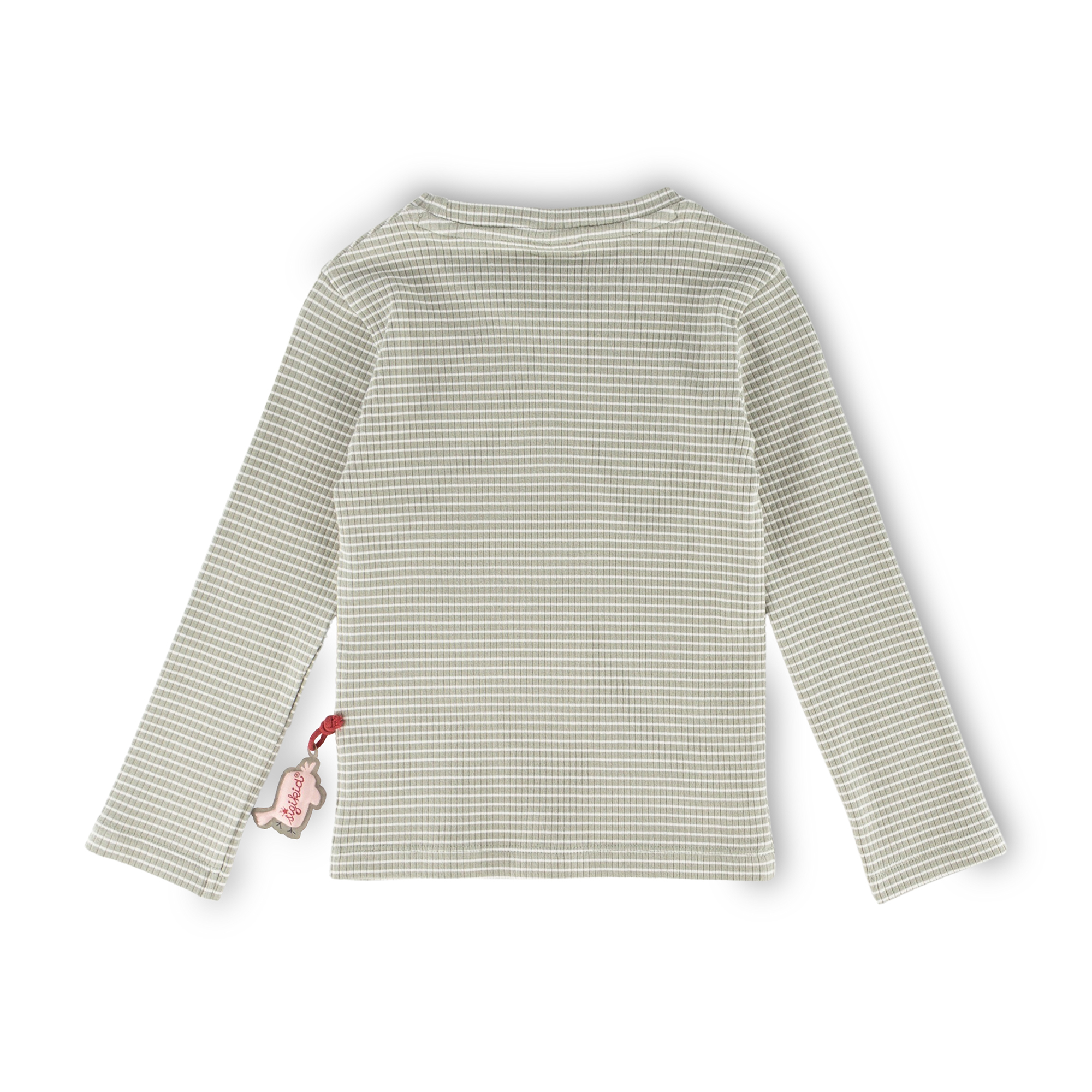 Children's long sleeve rib knit Tee, pastel green