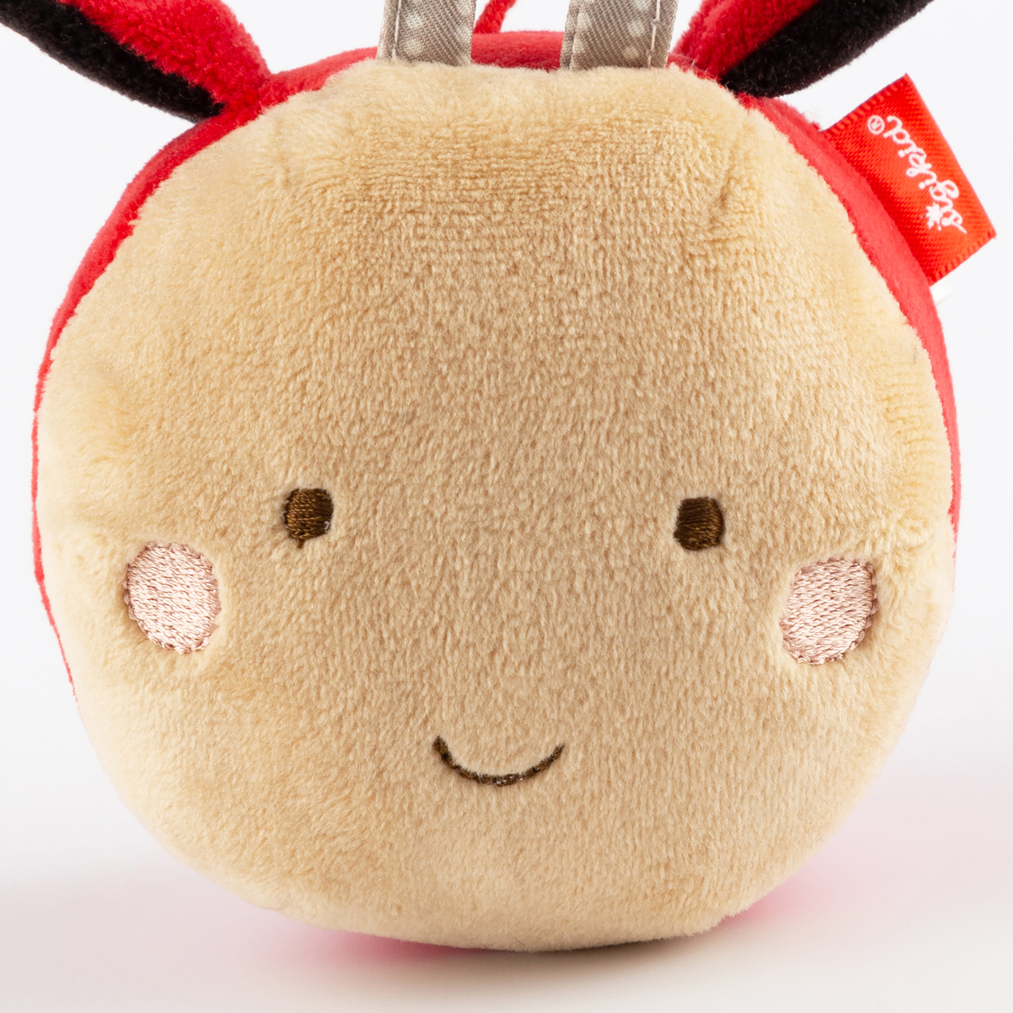 Baby plush ball ladybird, bell & rustle wings